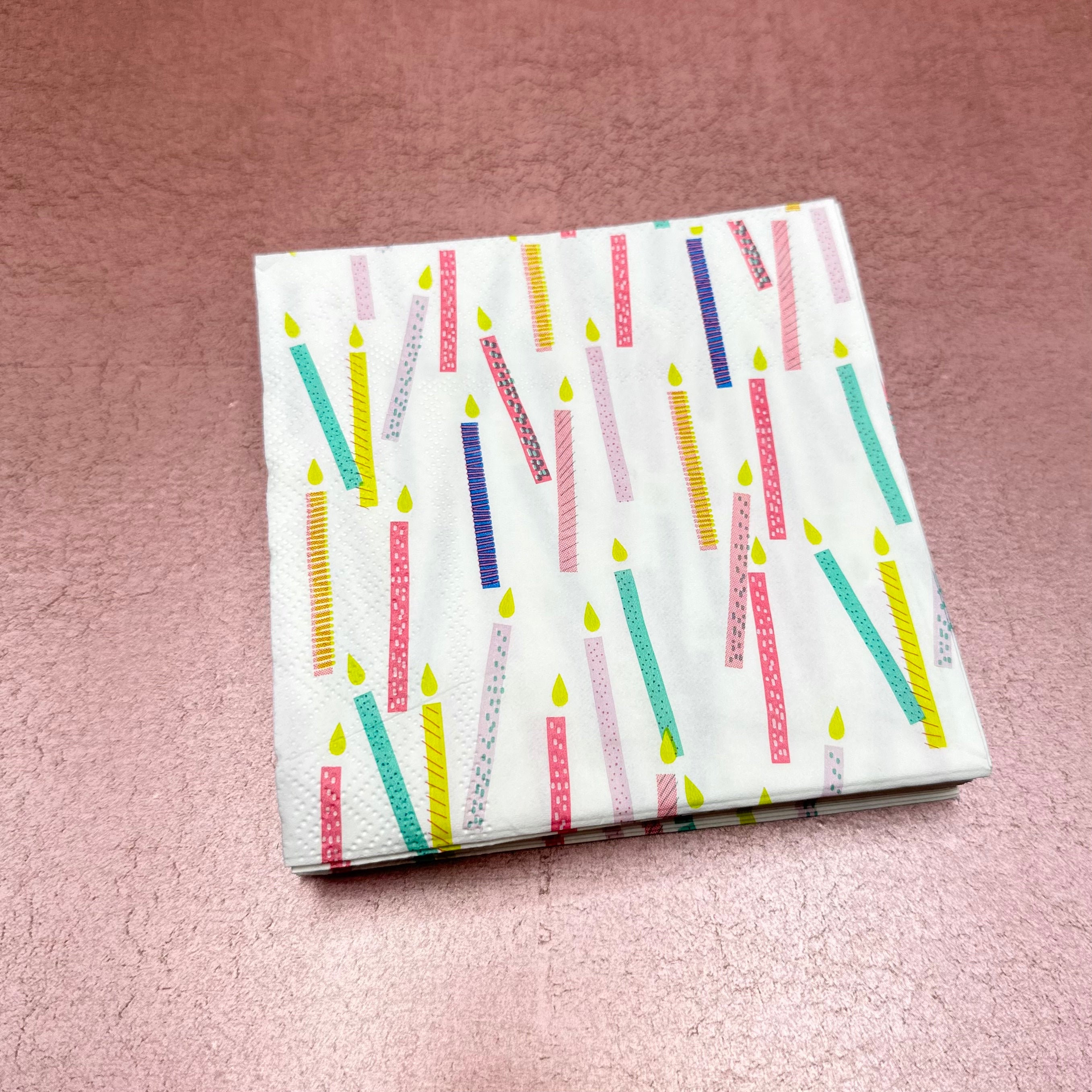 Birthday Candles Cocktail Napkins