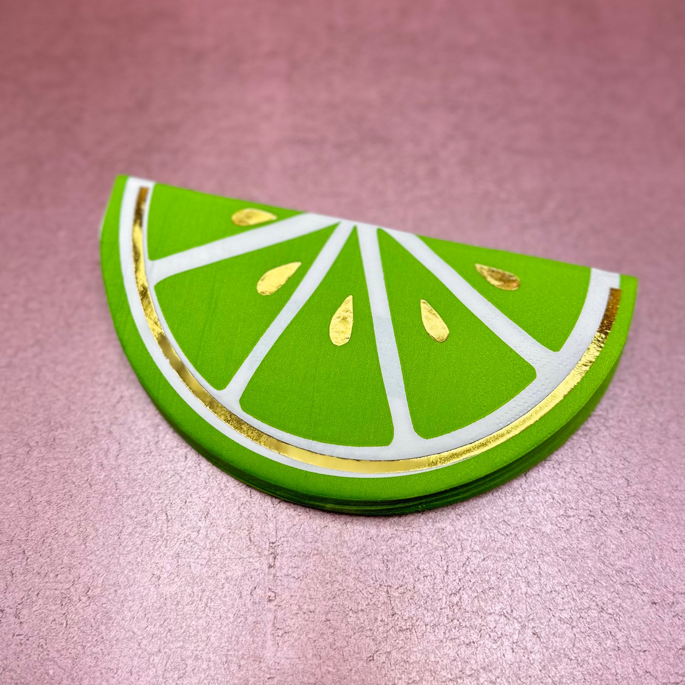 Lime Wedge Cocktail Napkins