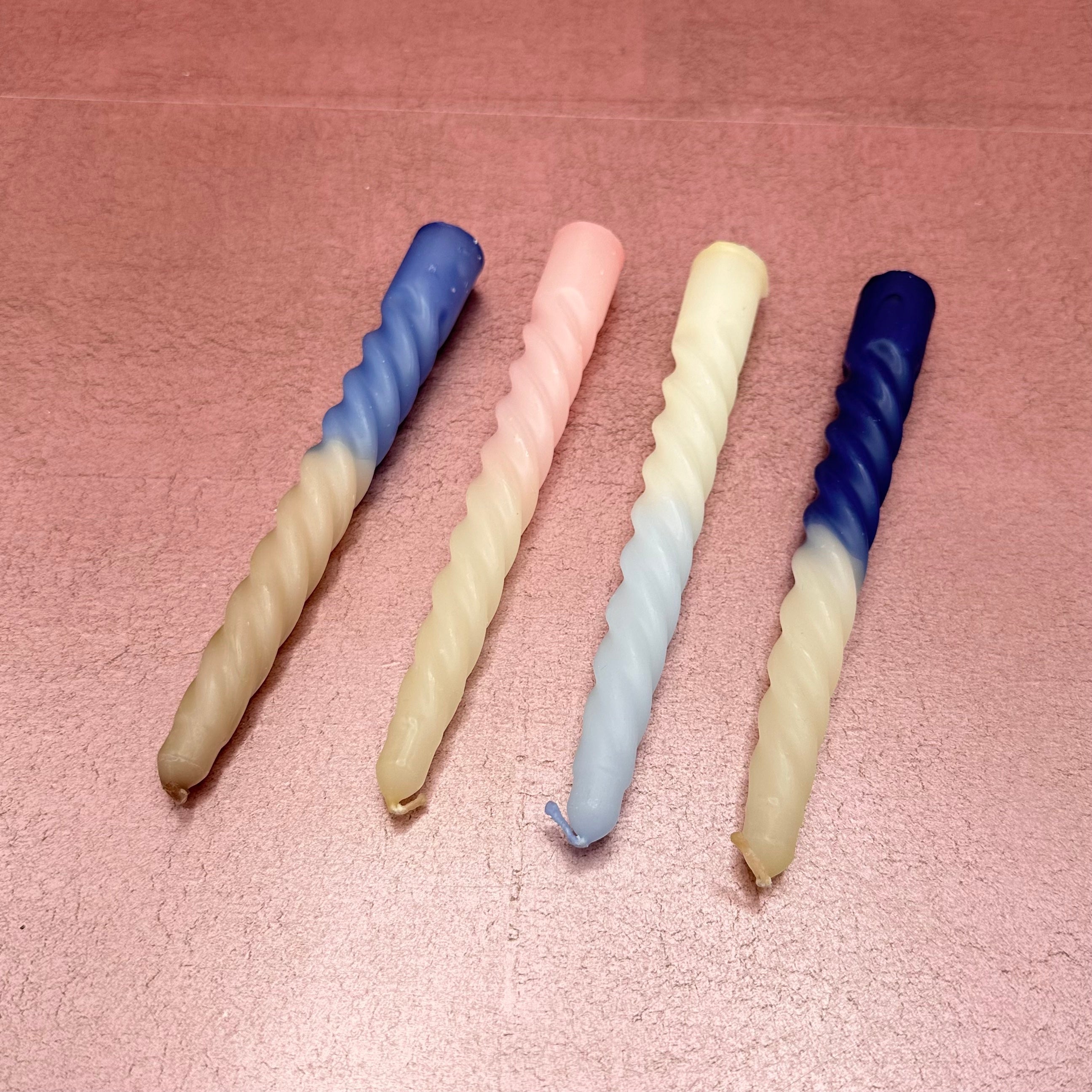 Twister Dinner Candles in 3 Color Palettes