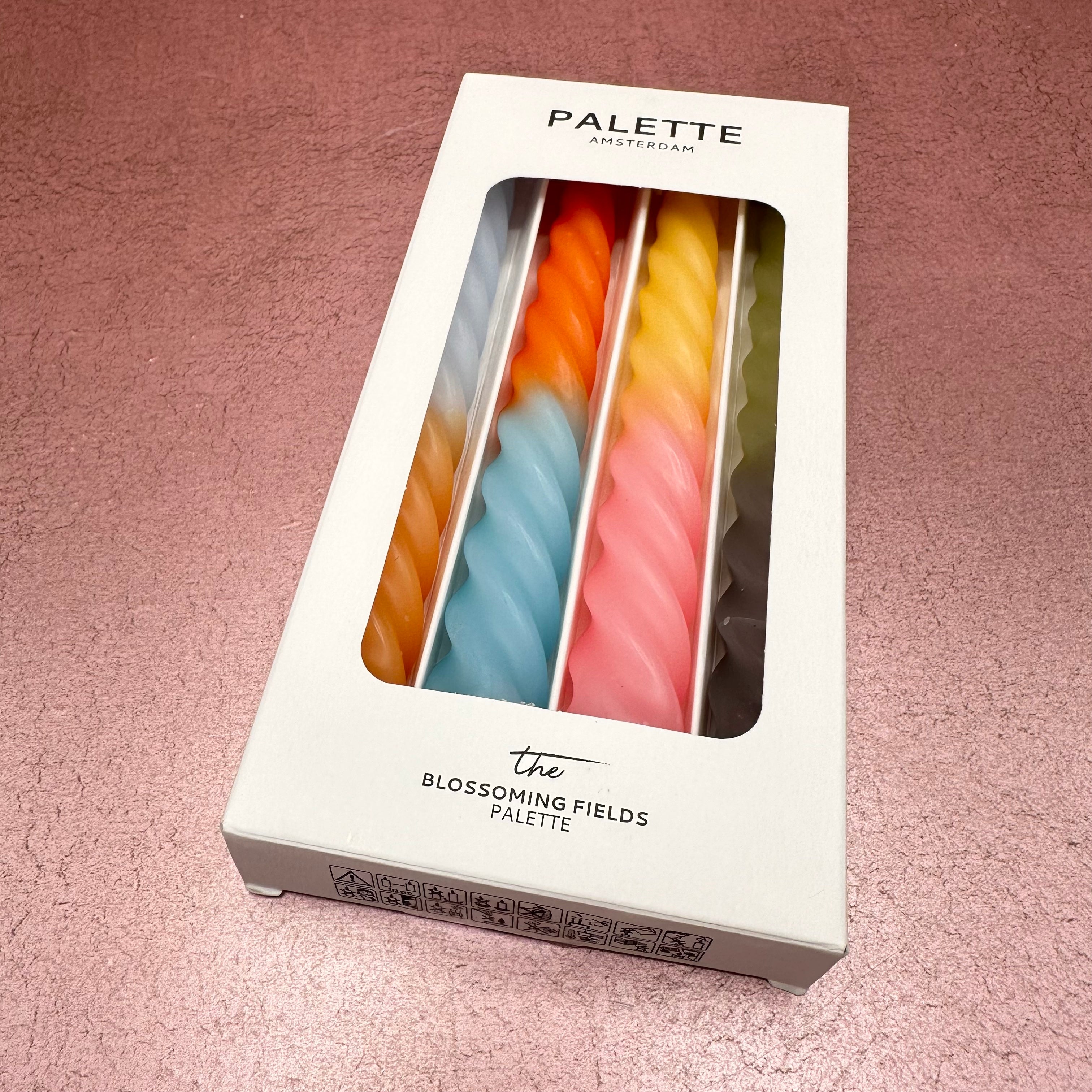 Twister Dinner Candles in 3 Color Palettes