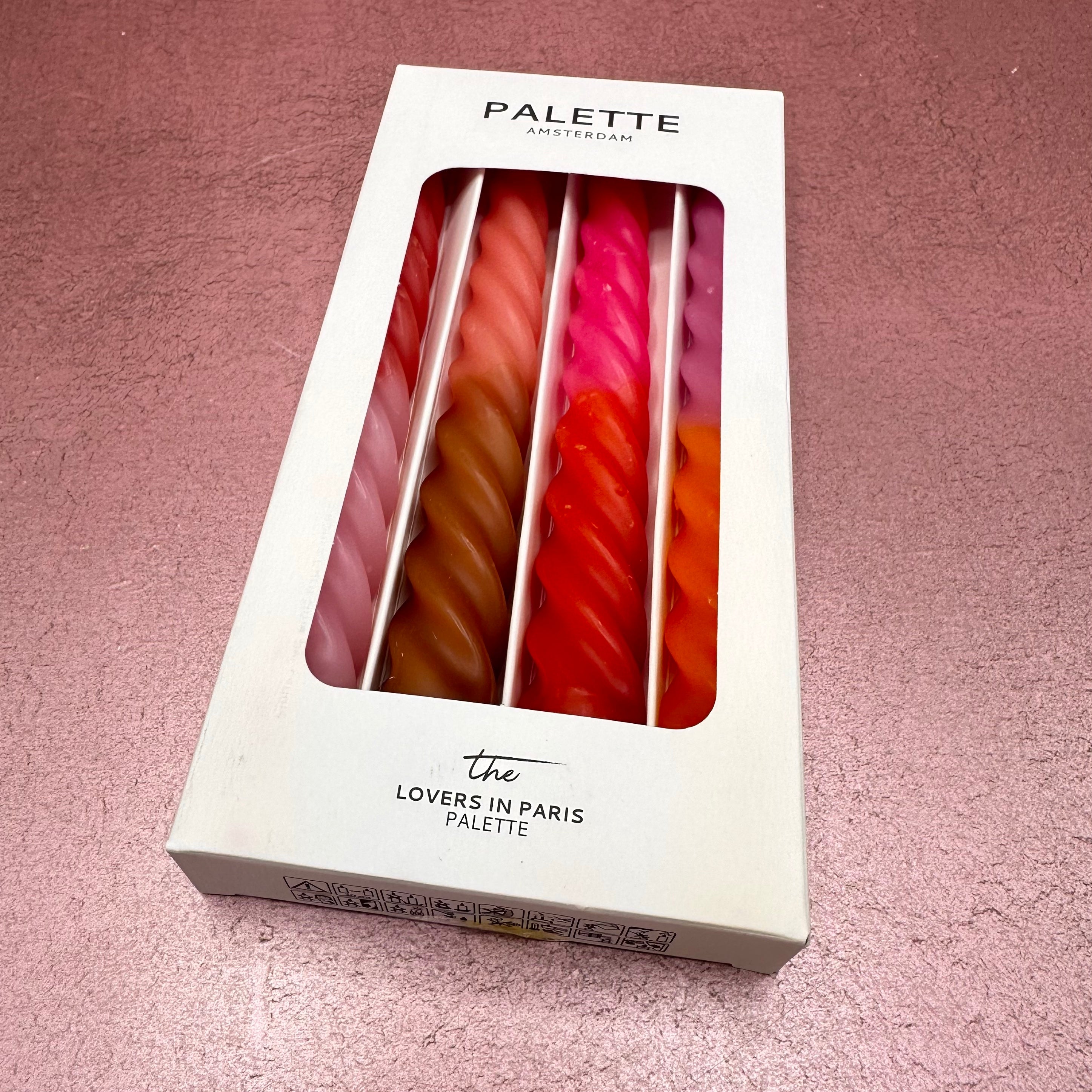 Twister Dinner Candles in 3 Color Palettes