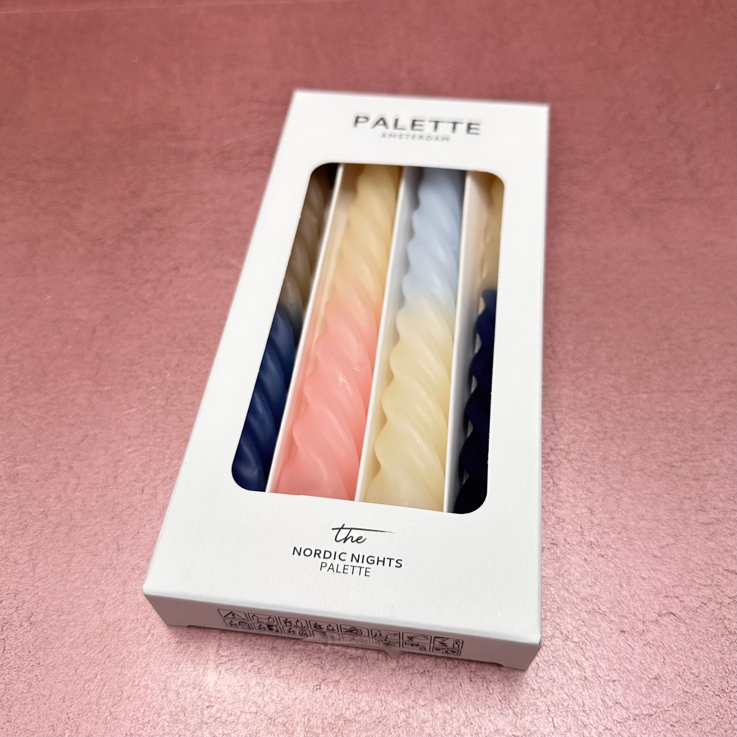 Twister Dinner Candles in 3 Color Palettes