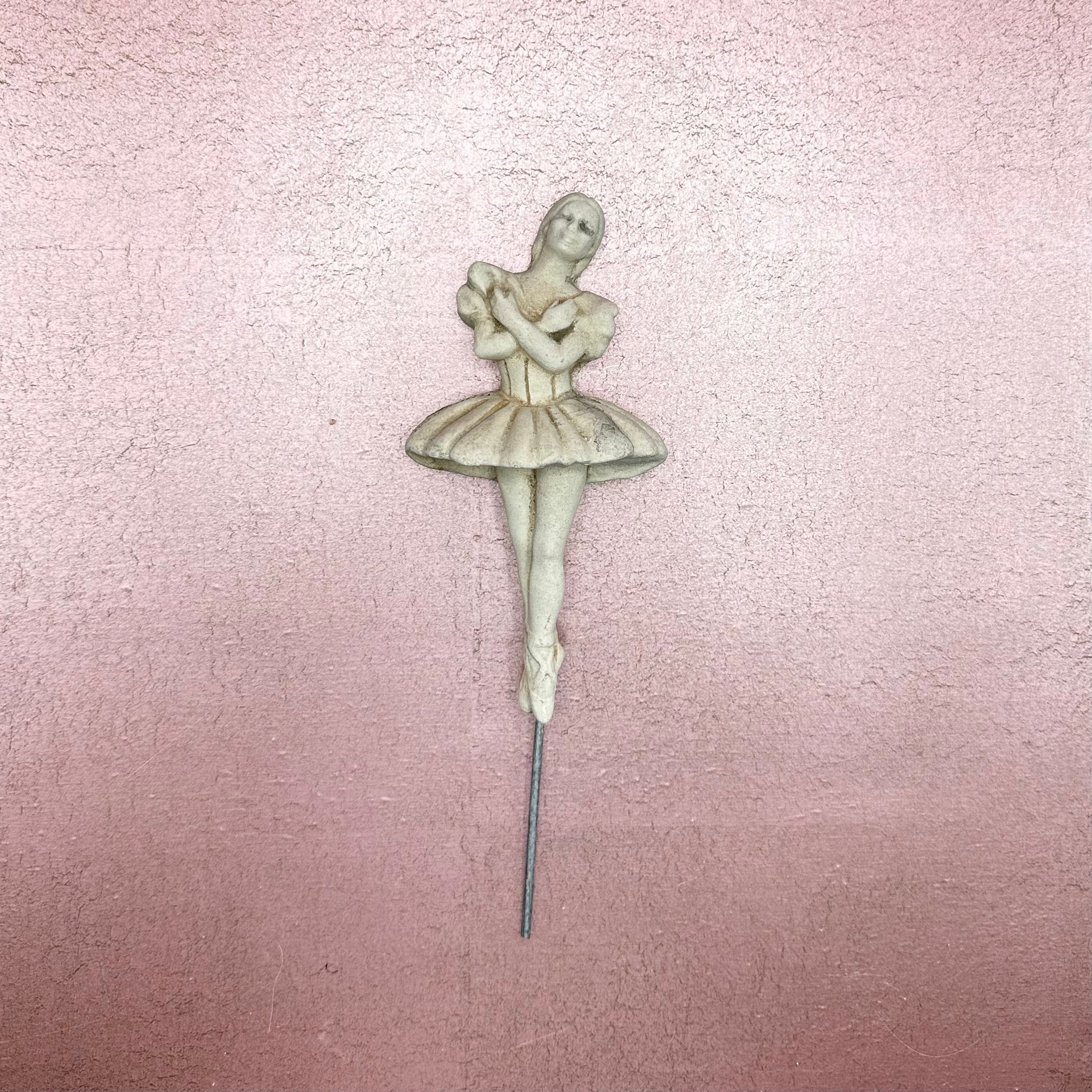 Concrete Ballerina Plant Stake