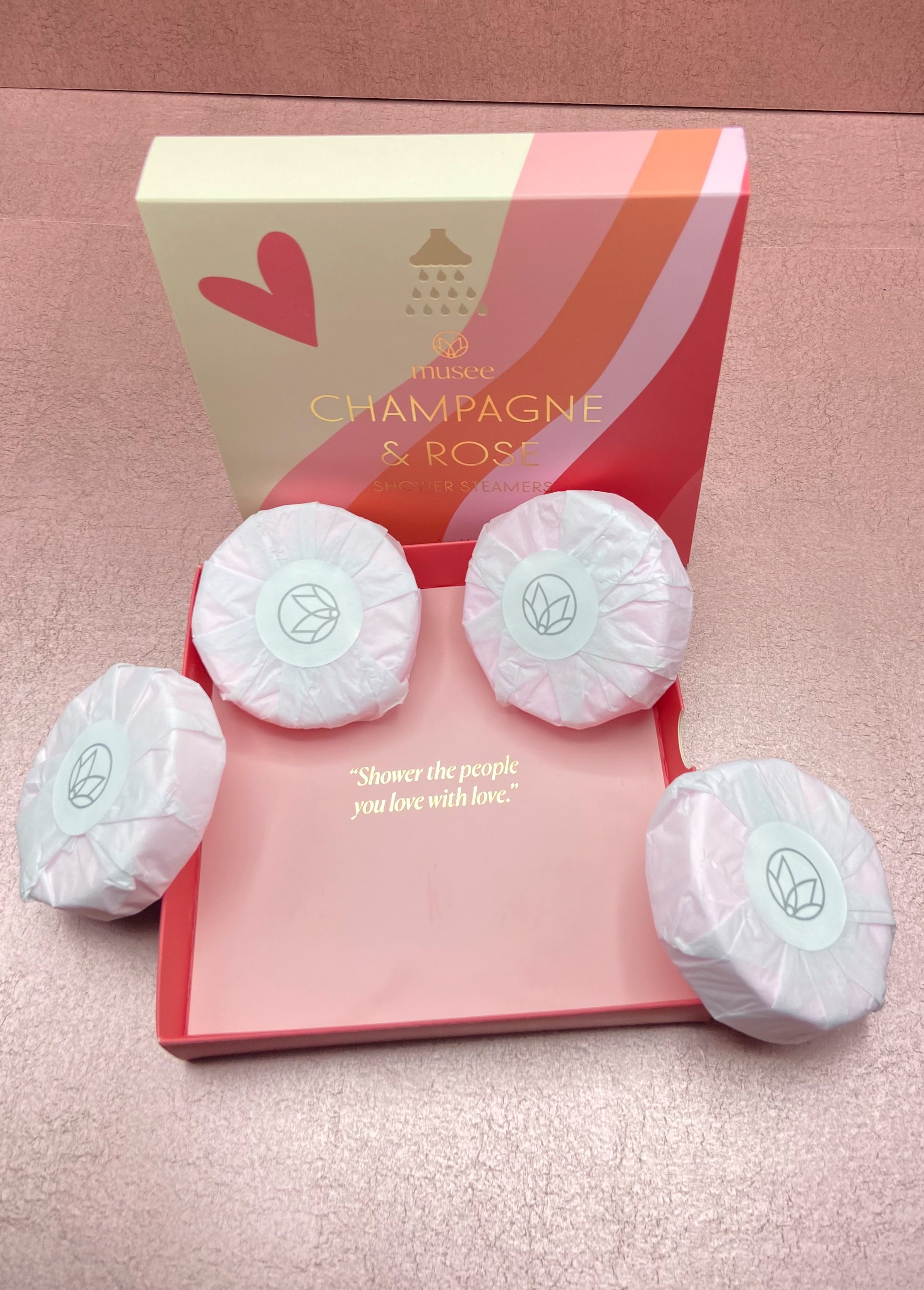Champagne & Rose Shower Steamers