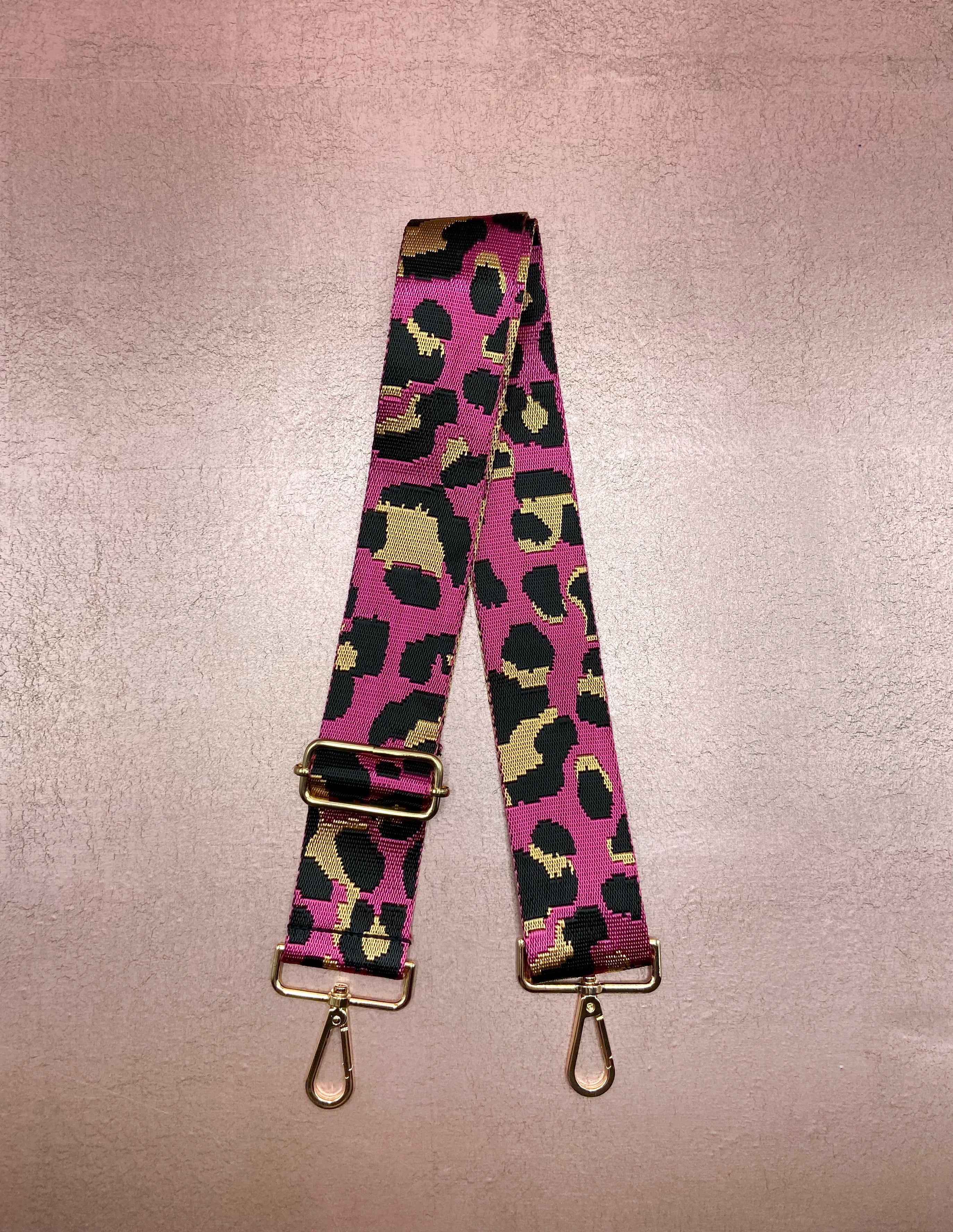 Fuchsia Cheetah Purse Strap