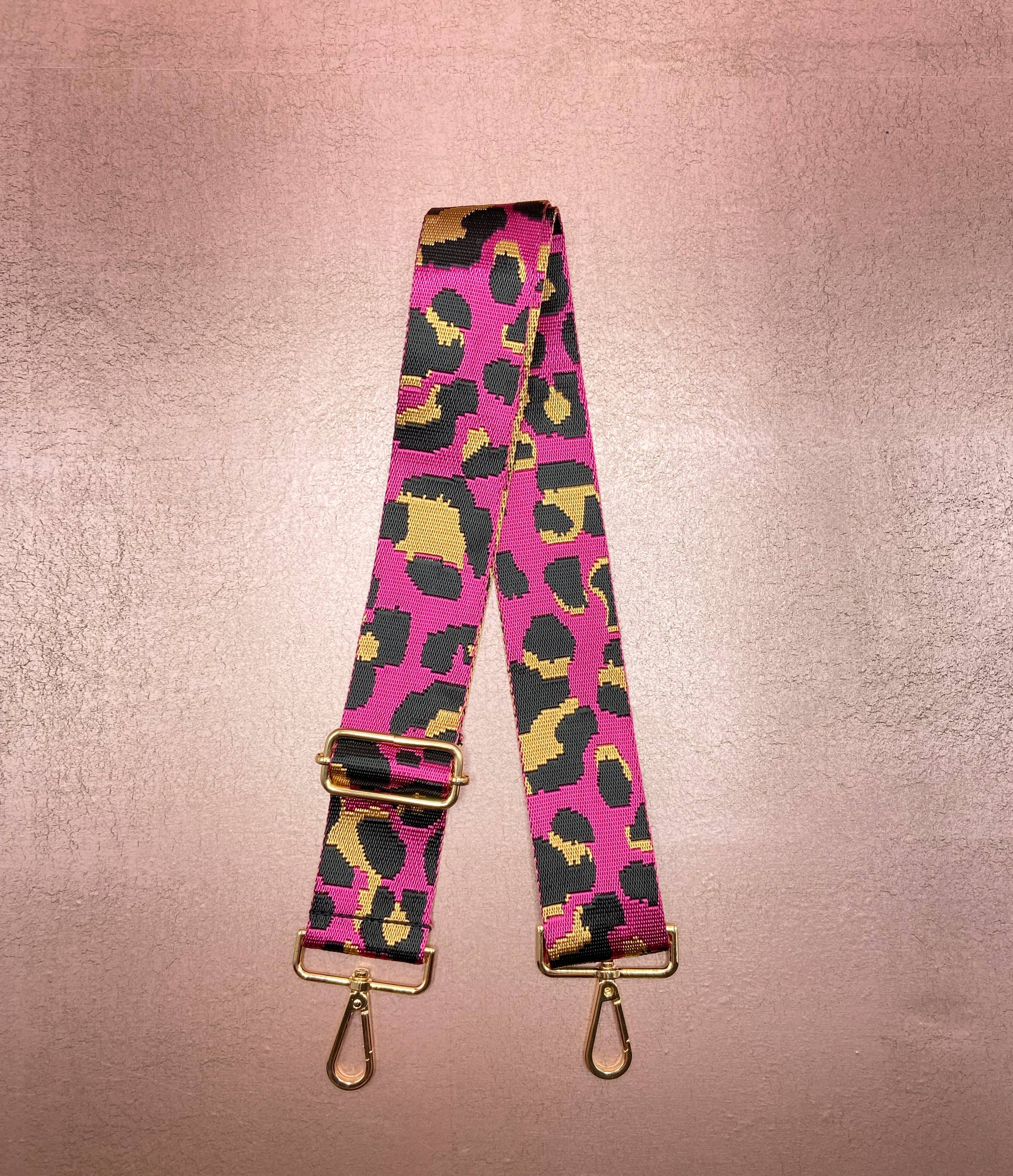 Fuchsia Cheetah Purse Strap