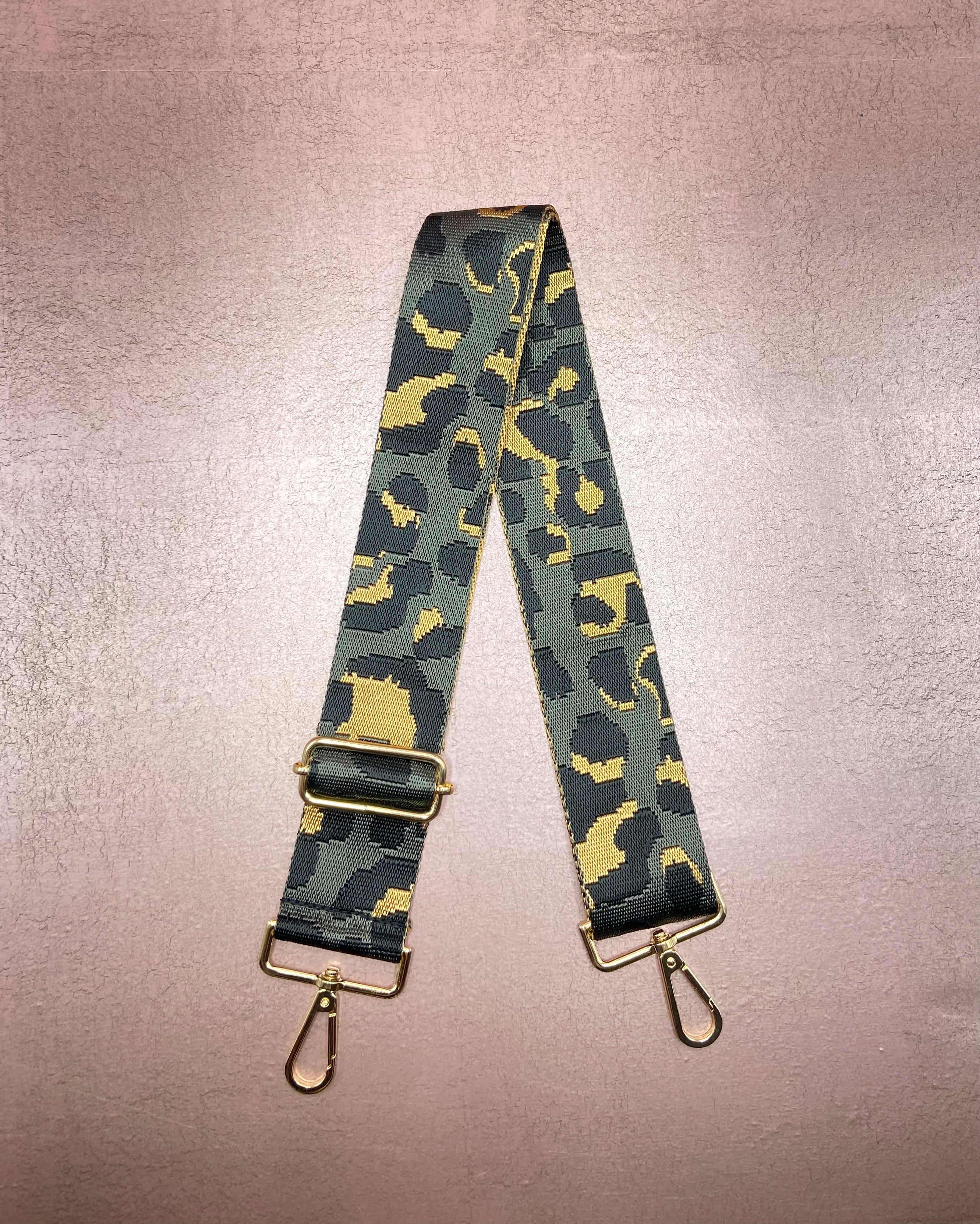 Olive Cheetah Purse Strap