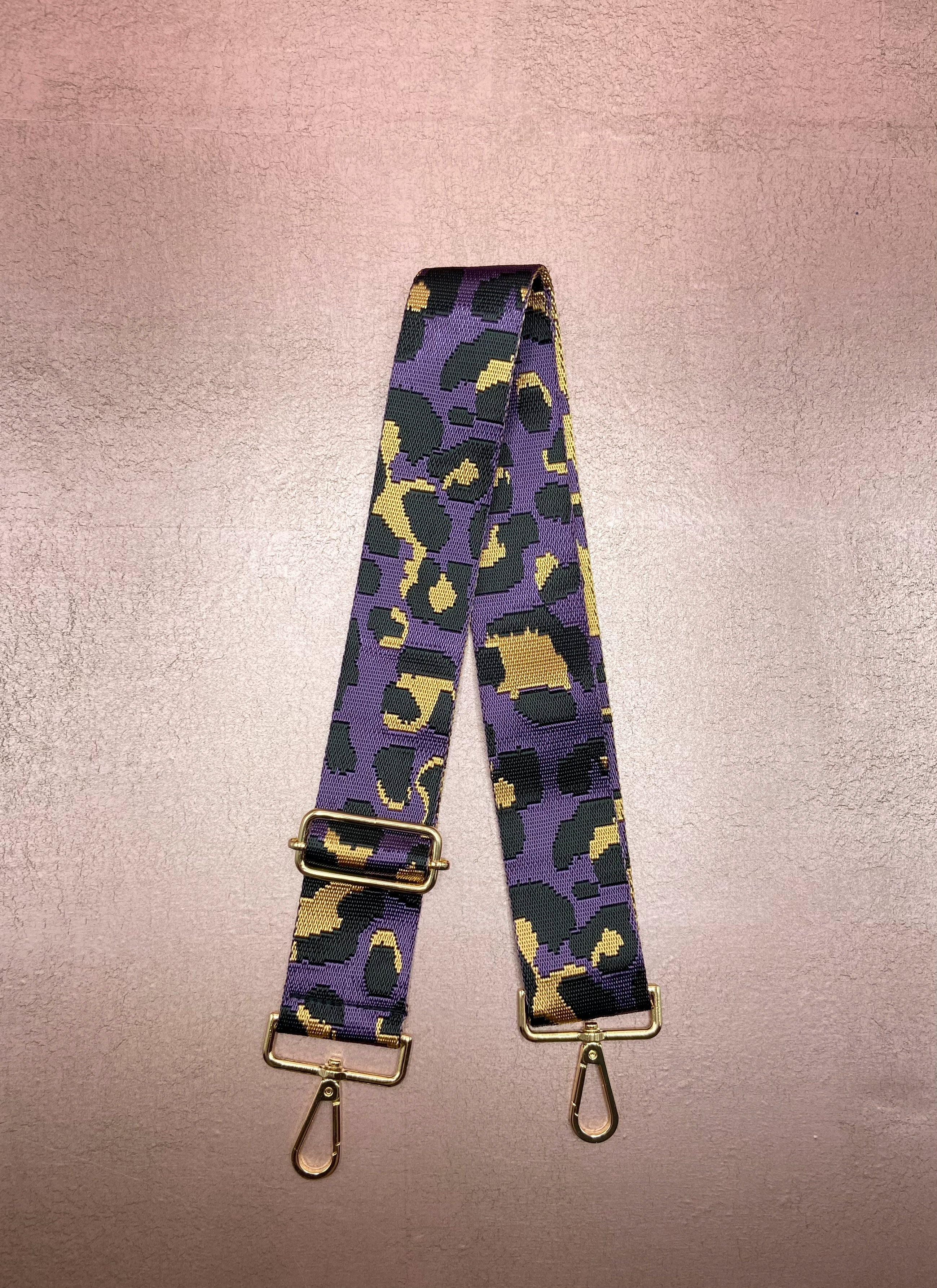 Purple Cheetah Purse Strap