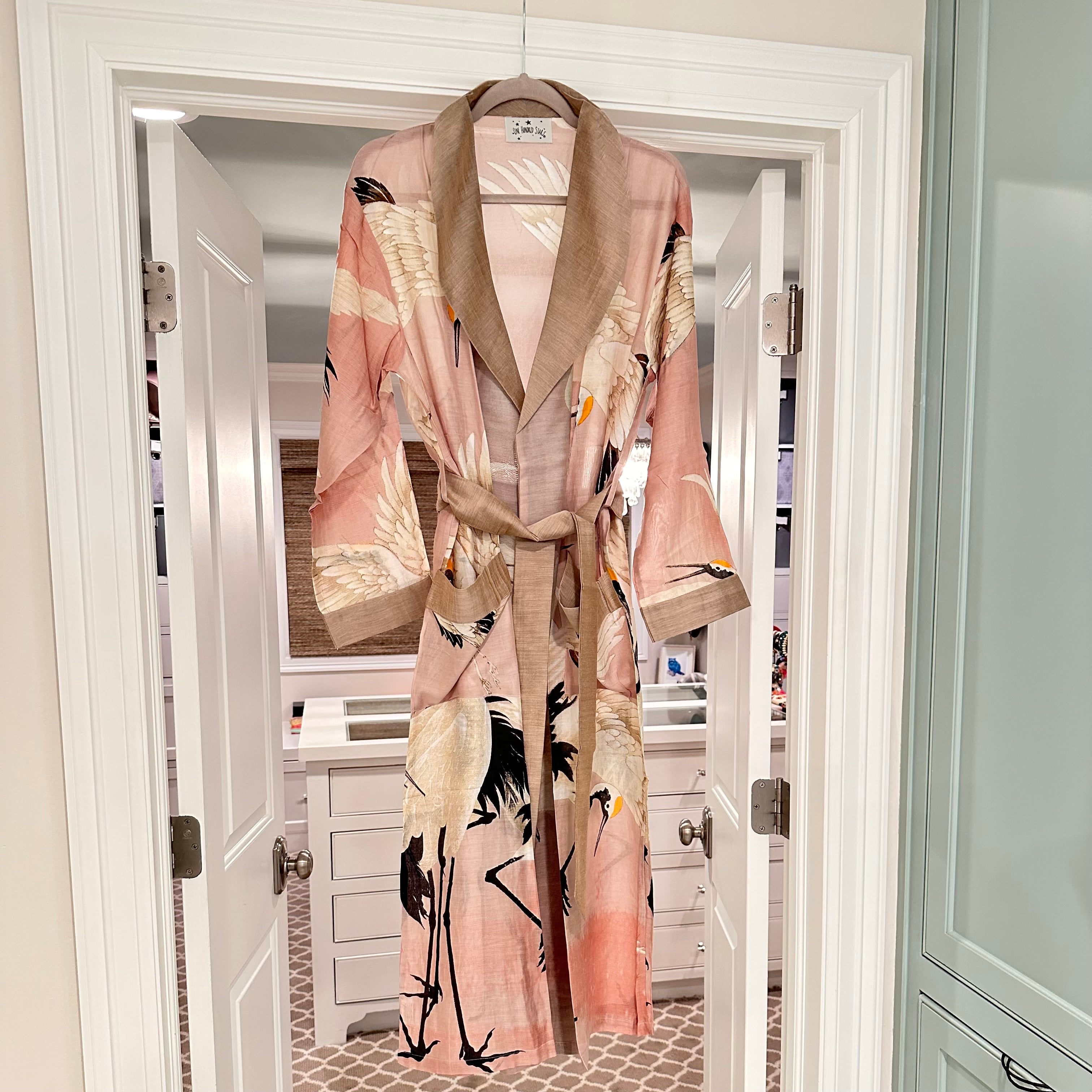 Pink Heron Robe Gown