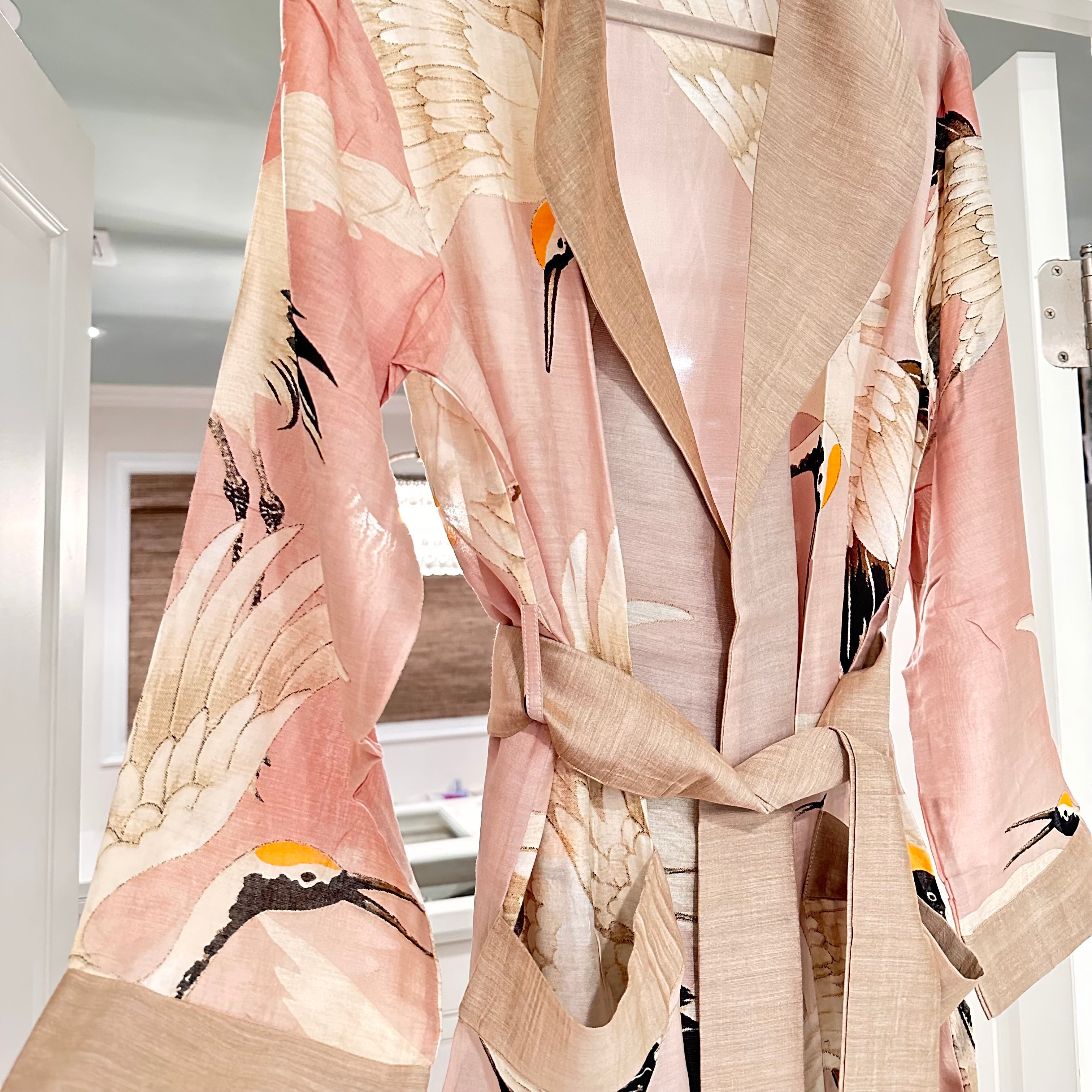 Pink Heron Robe Gown