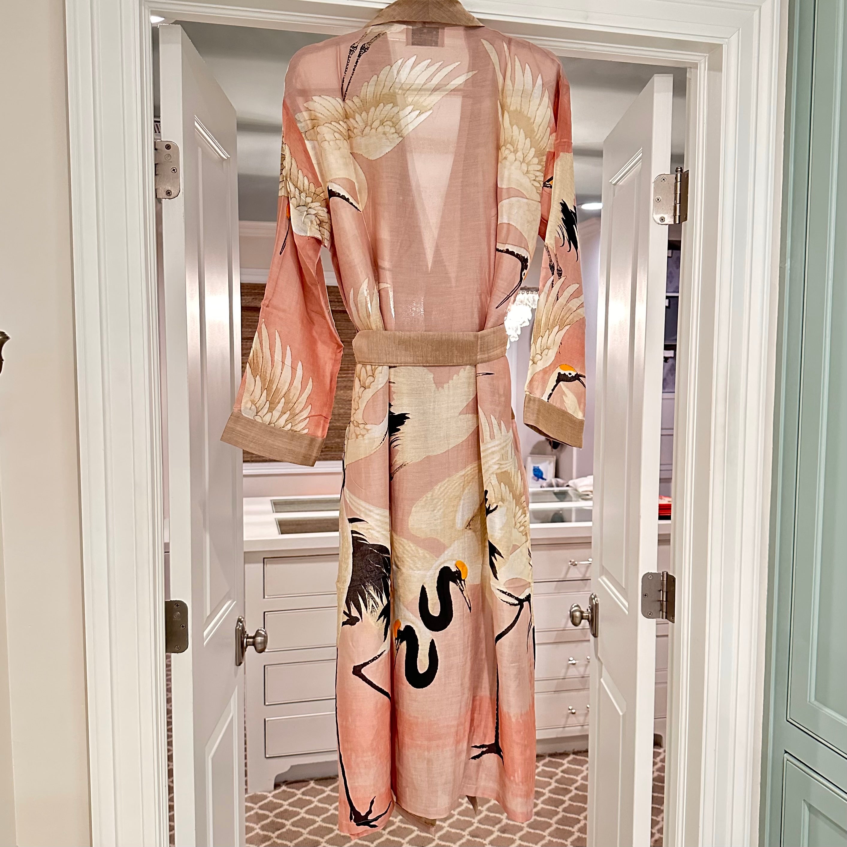 Pink Heron Robe Gown