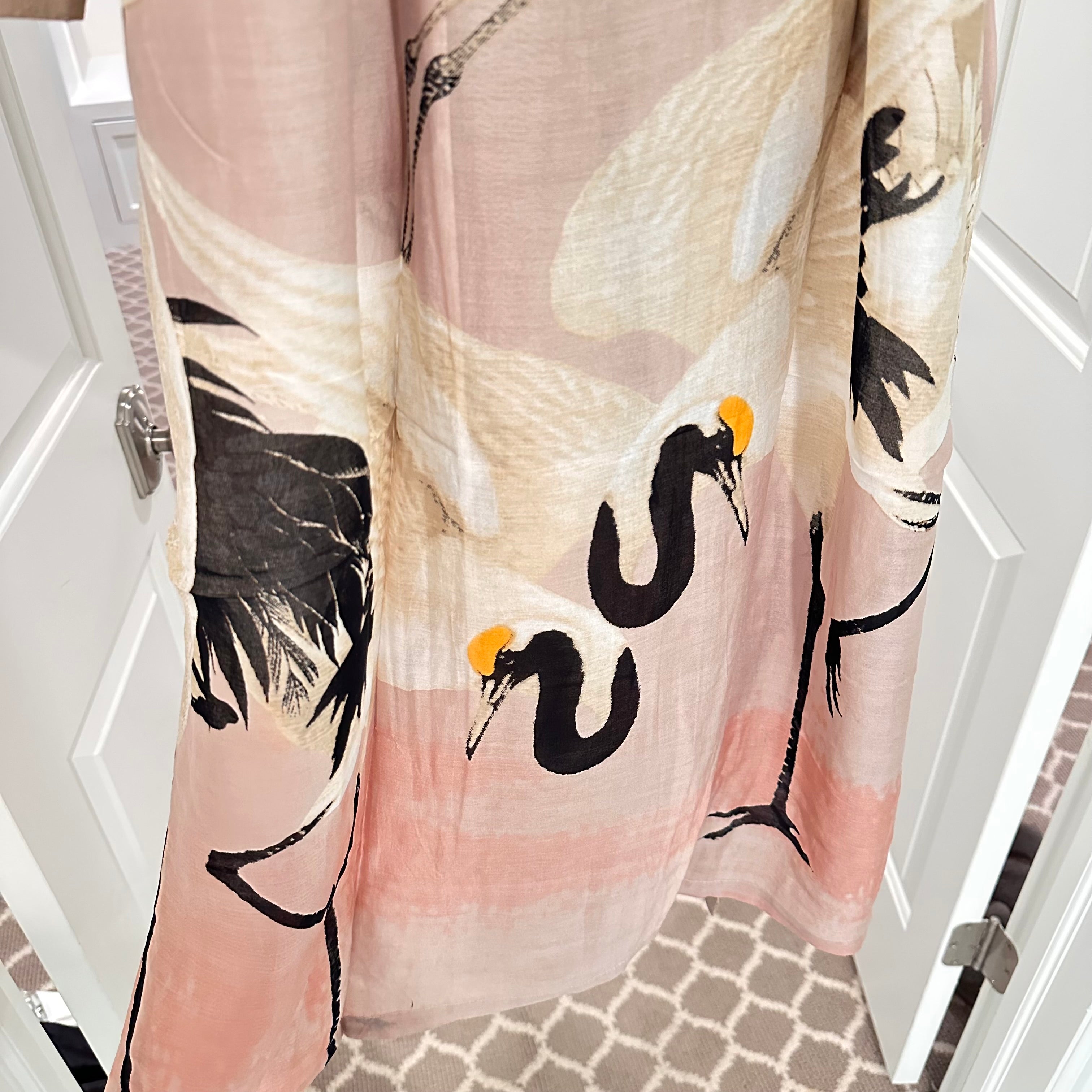 Pink Heron Robe Gown
