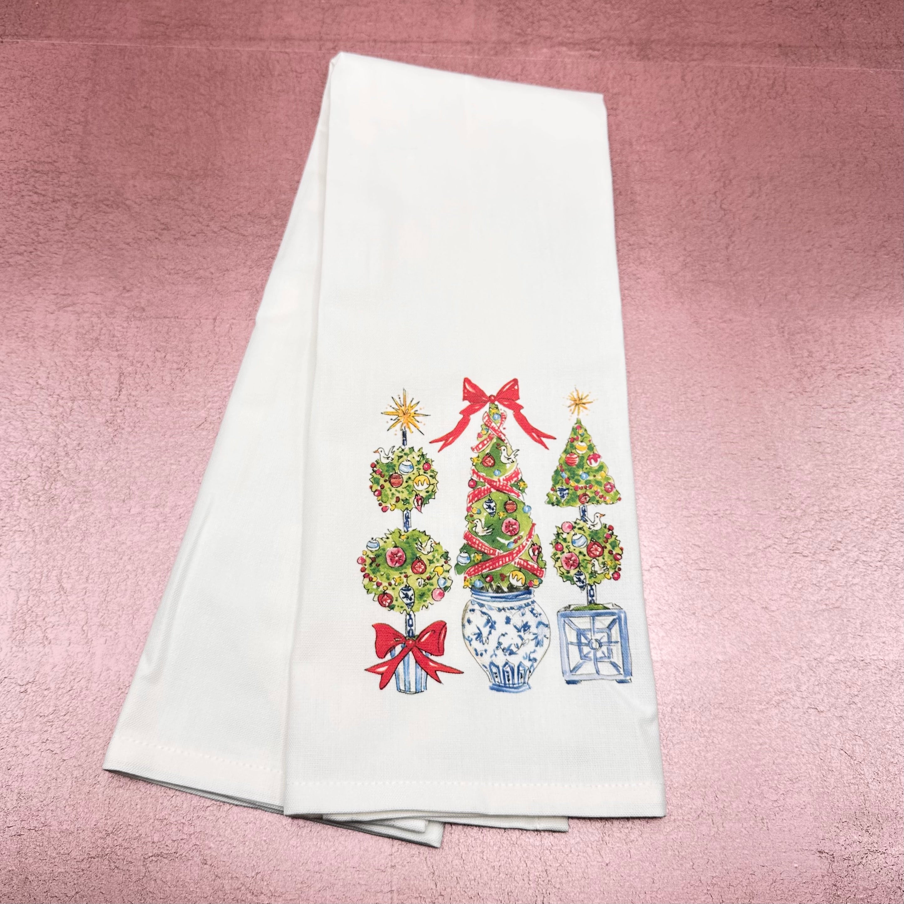 Holiday Topiary Trio Towel