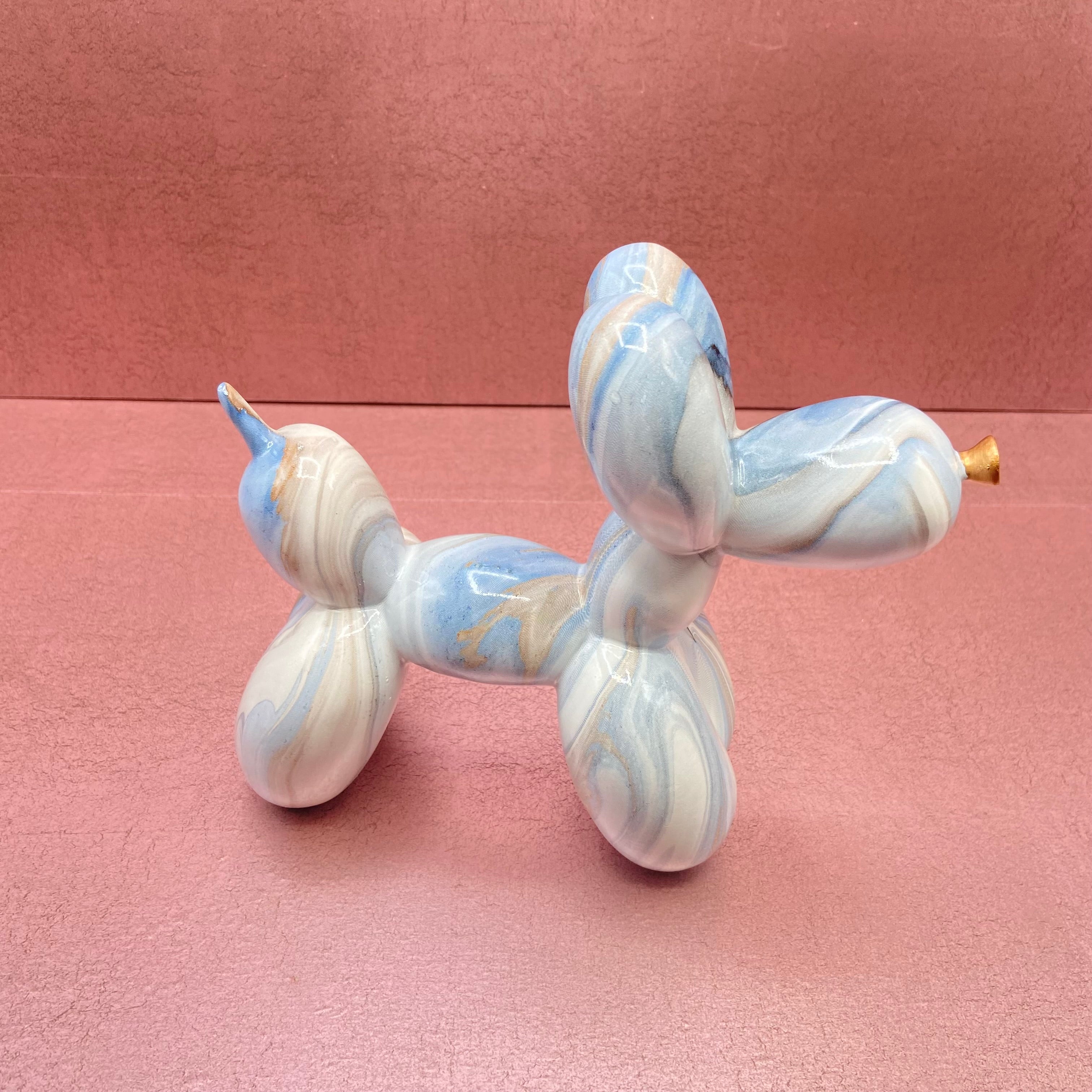 Art Graffiti Balloon Dog Sculpture Marble