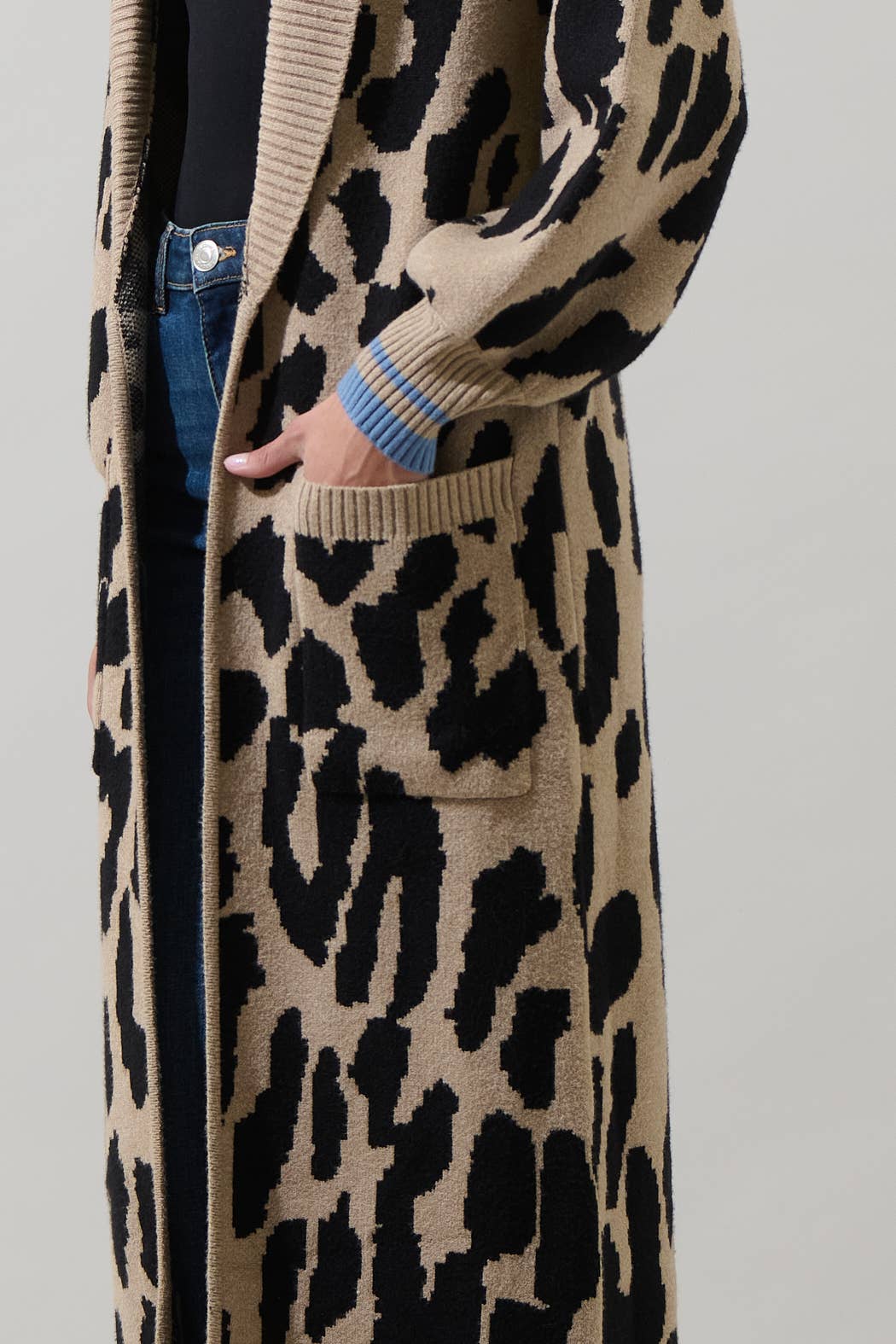 City Girl Leopard Duster Cardigan