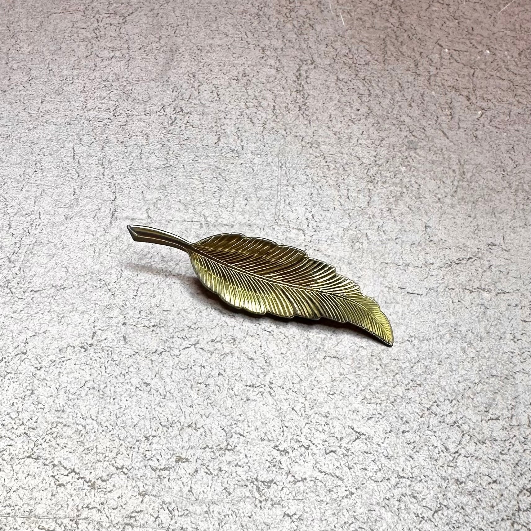 Gold Leaf Brooch