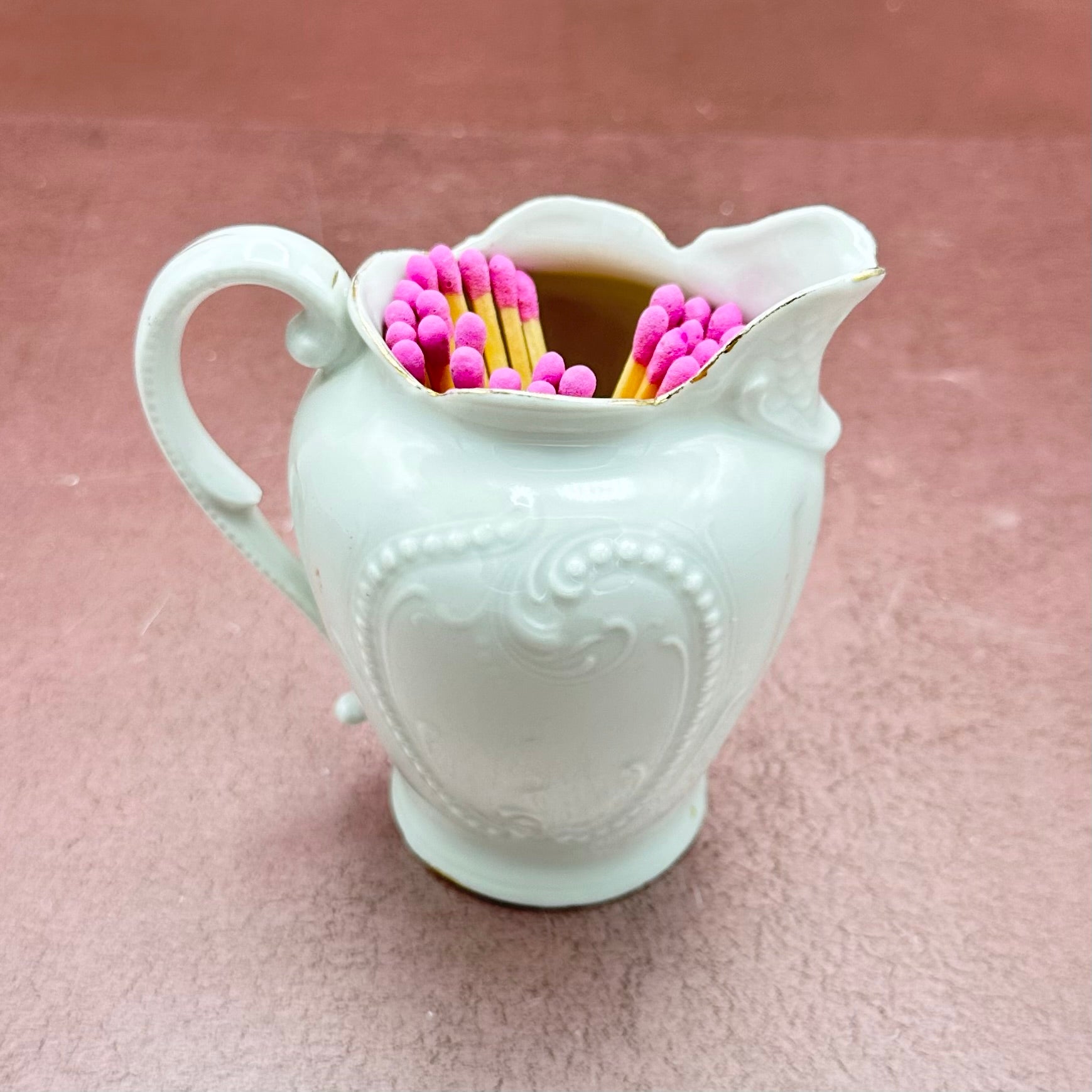 Vintage Floral Creamer Match Striker