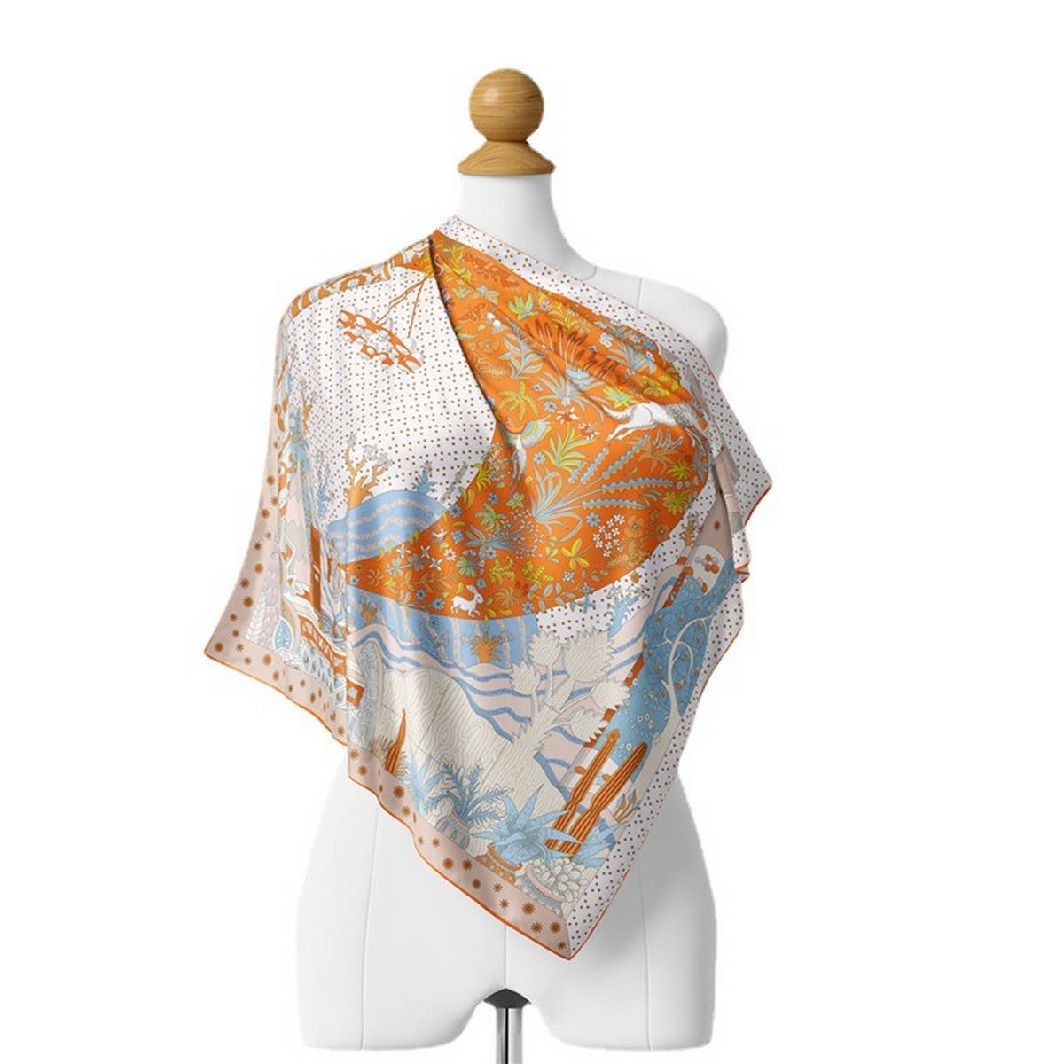 Botanical Wave Scarf