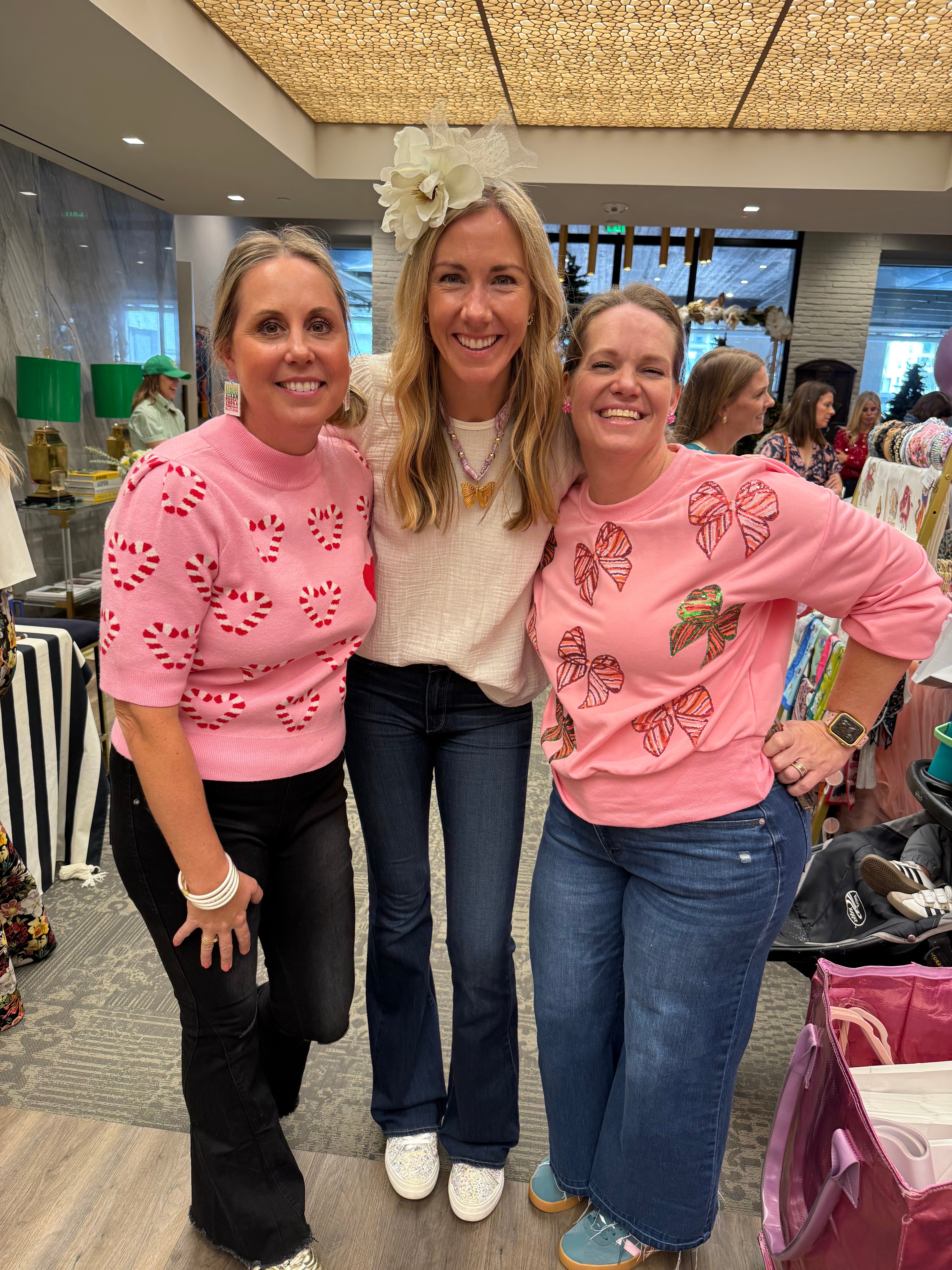 Red & Green Sequin Bow Sweatshirt