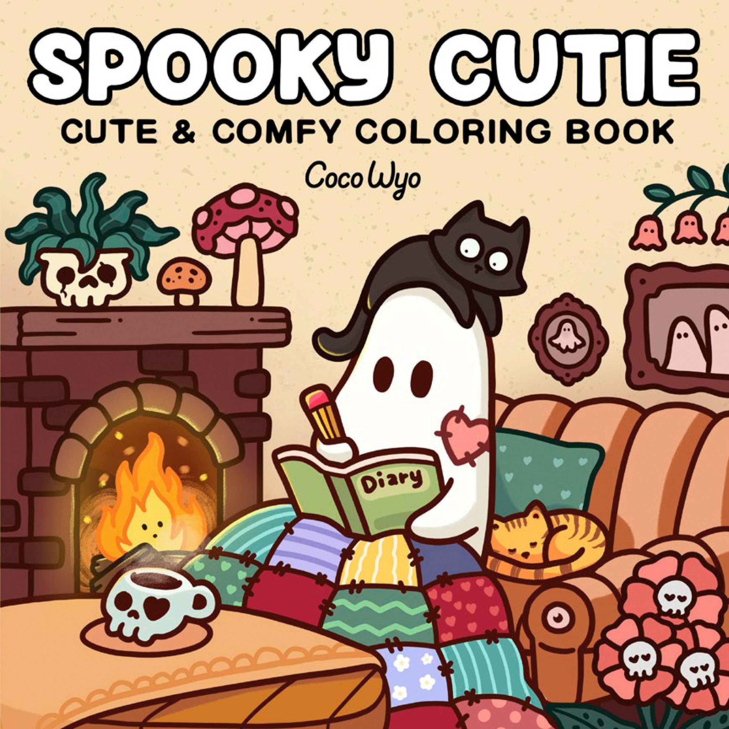 Spooky Cutie Comfy Coloring Book
