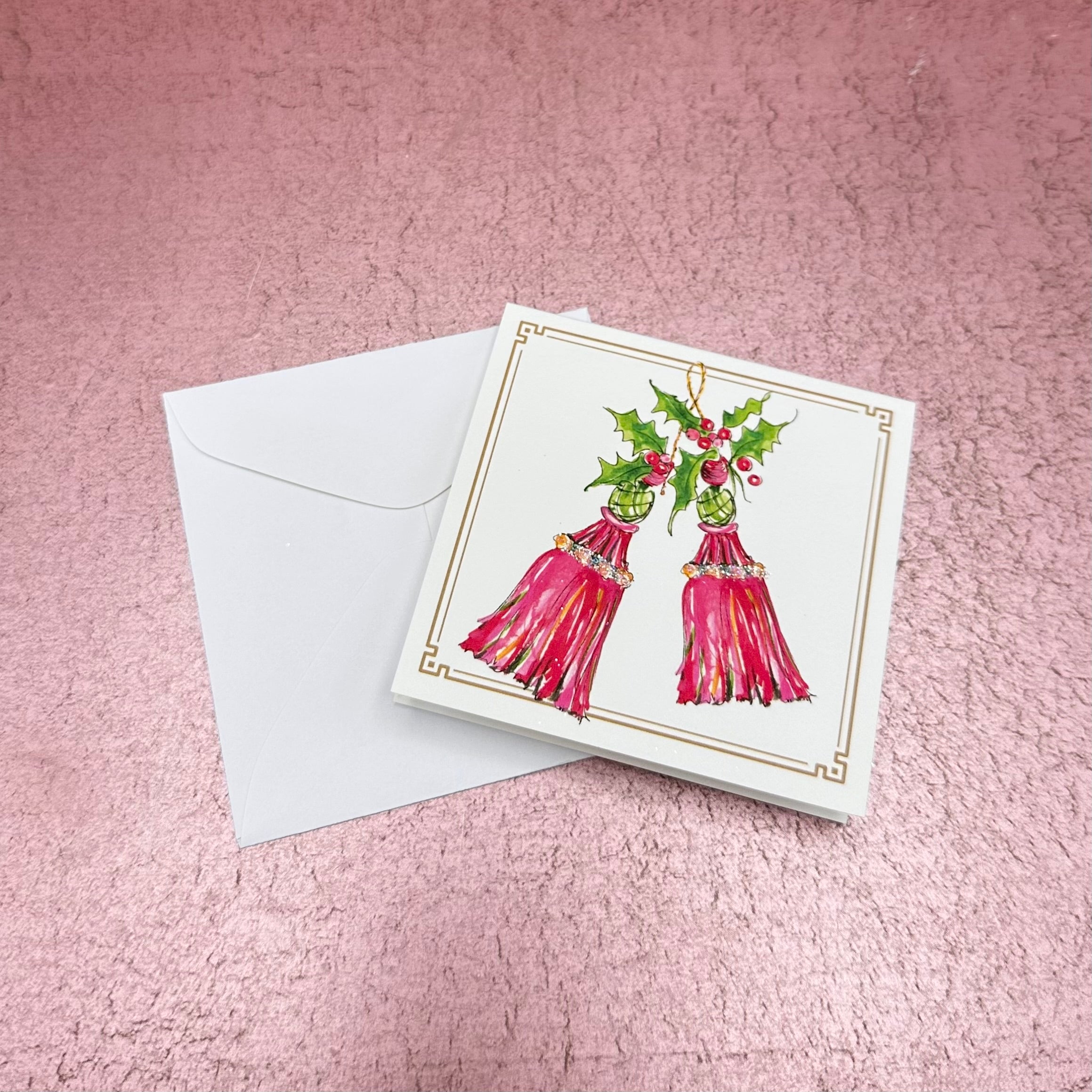 Holiday Tassels Enclosure Card