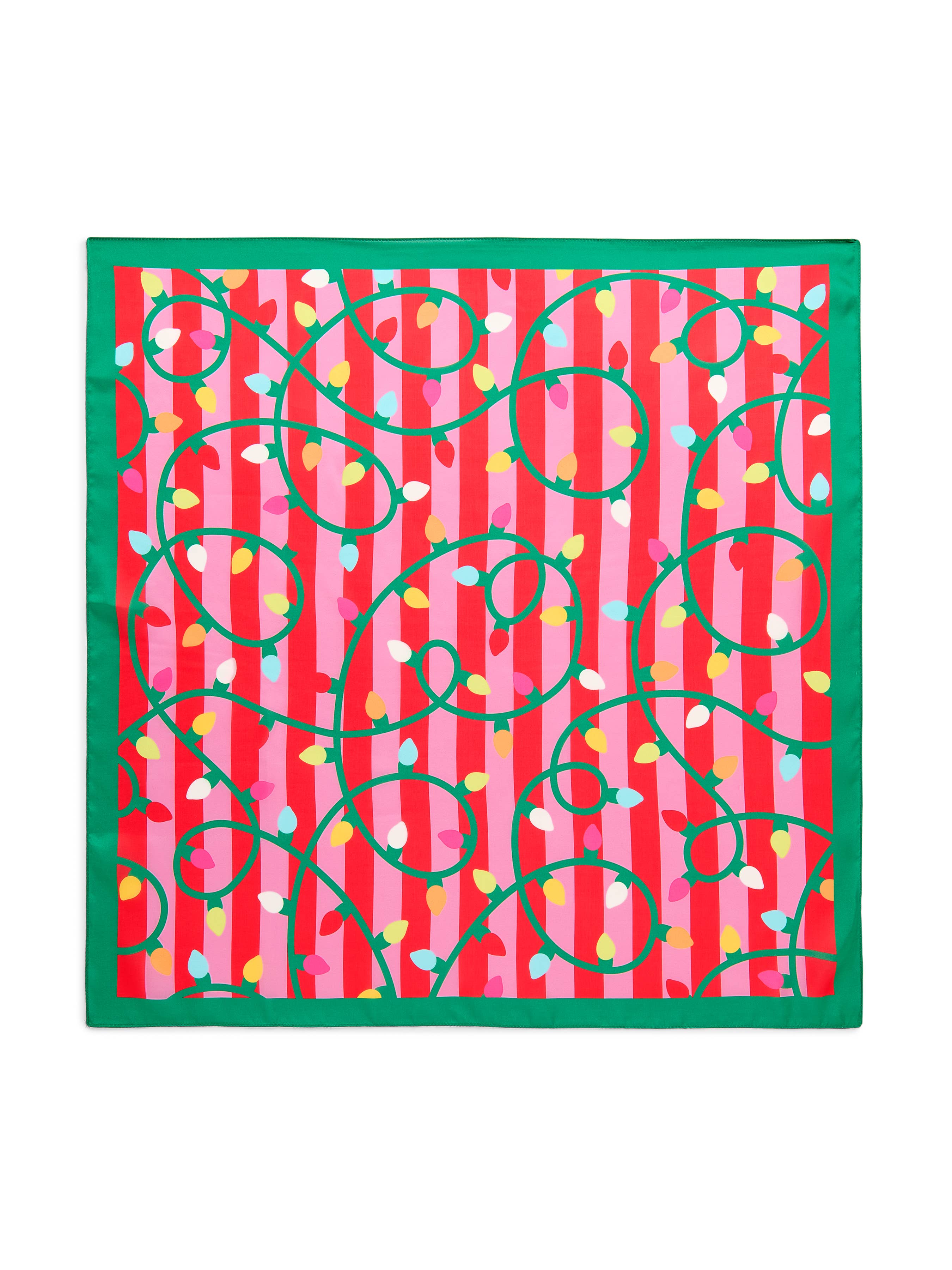 Festive String Lights Square Scarf