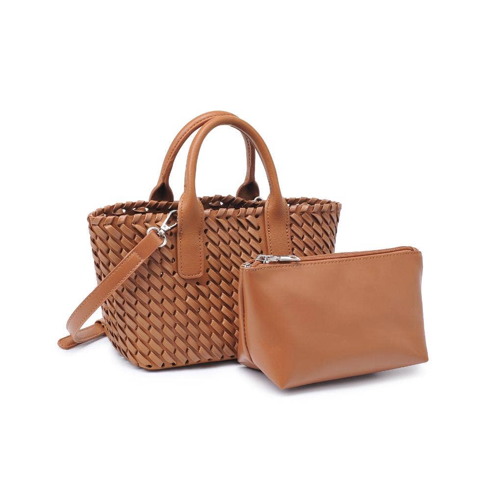 Paisley Woven Crossbody Tote