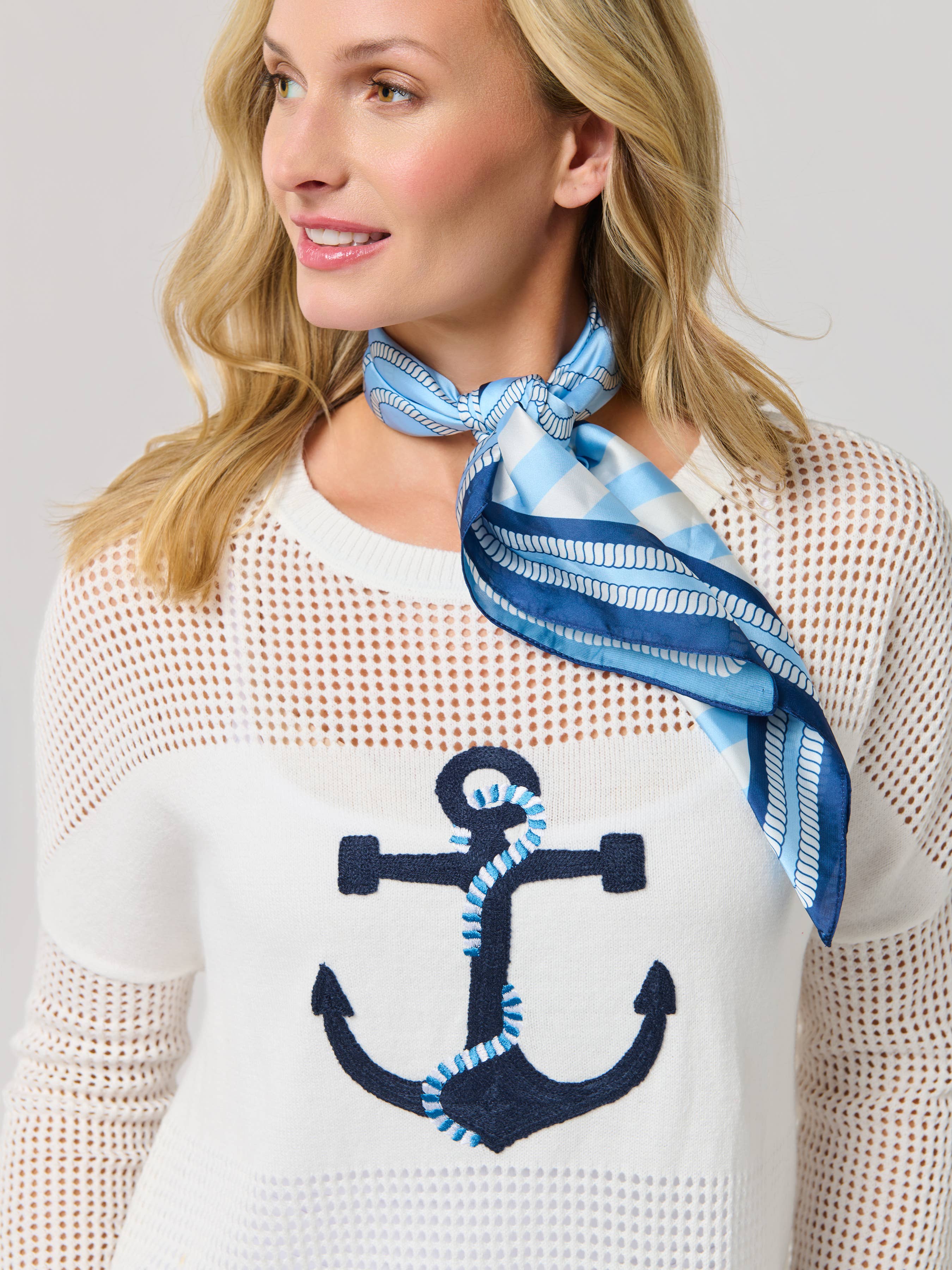 Nautical Blue Scarf
