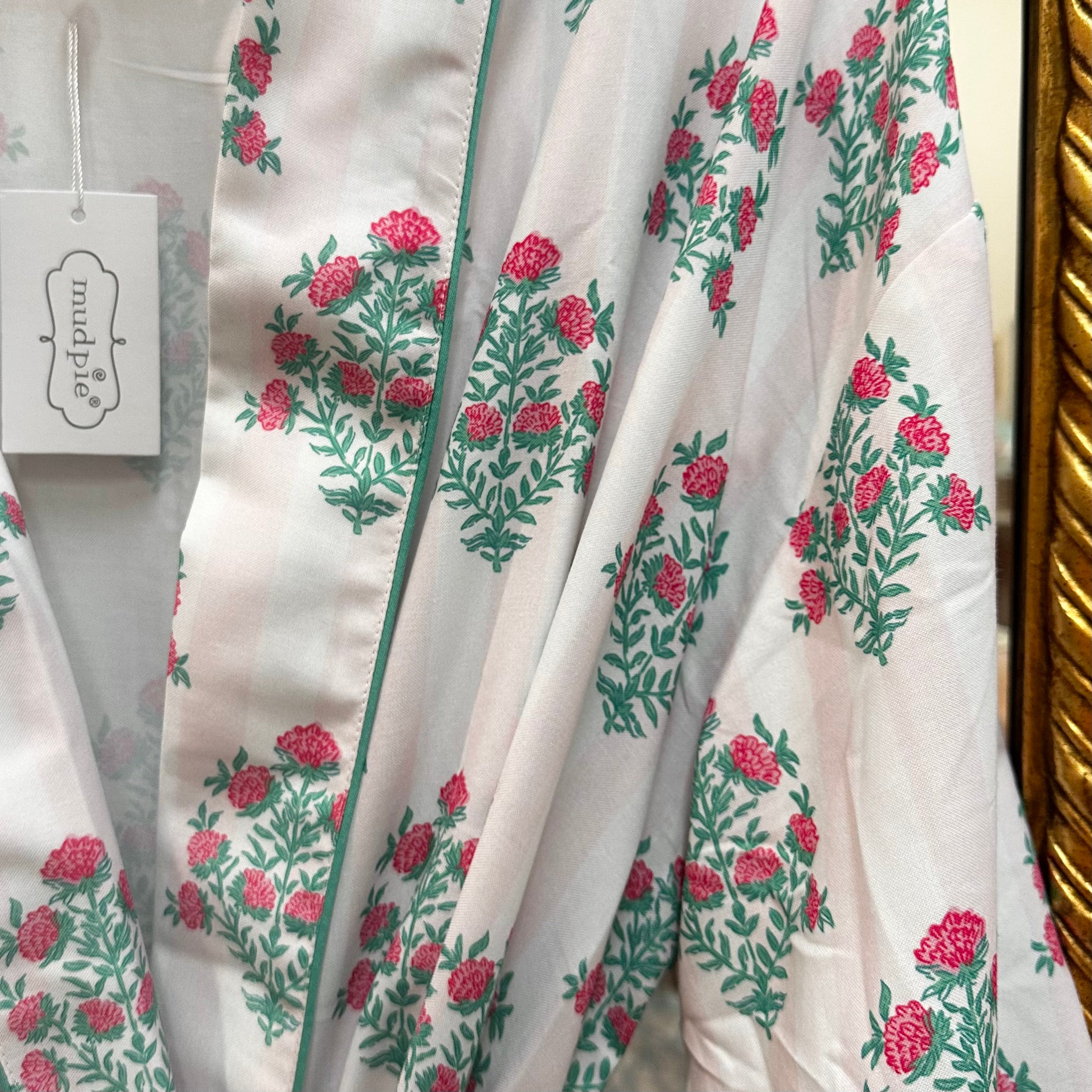 Dahlia Block Print Robe