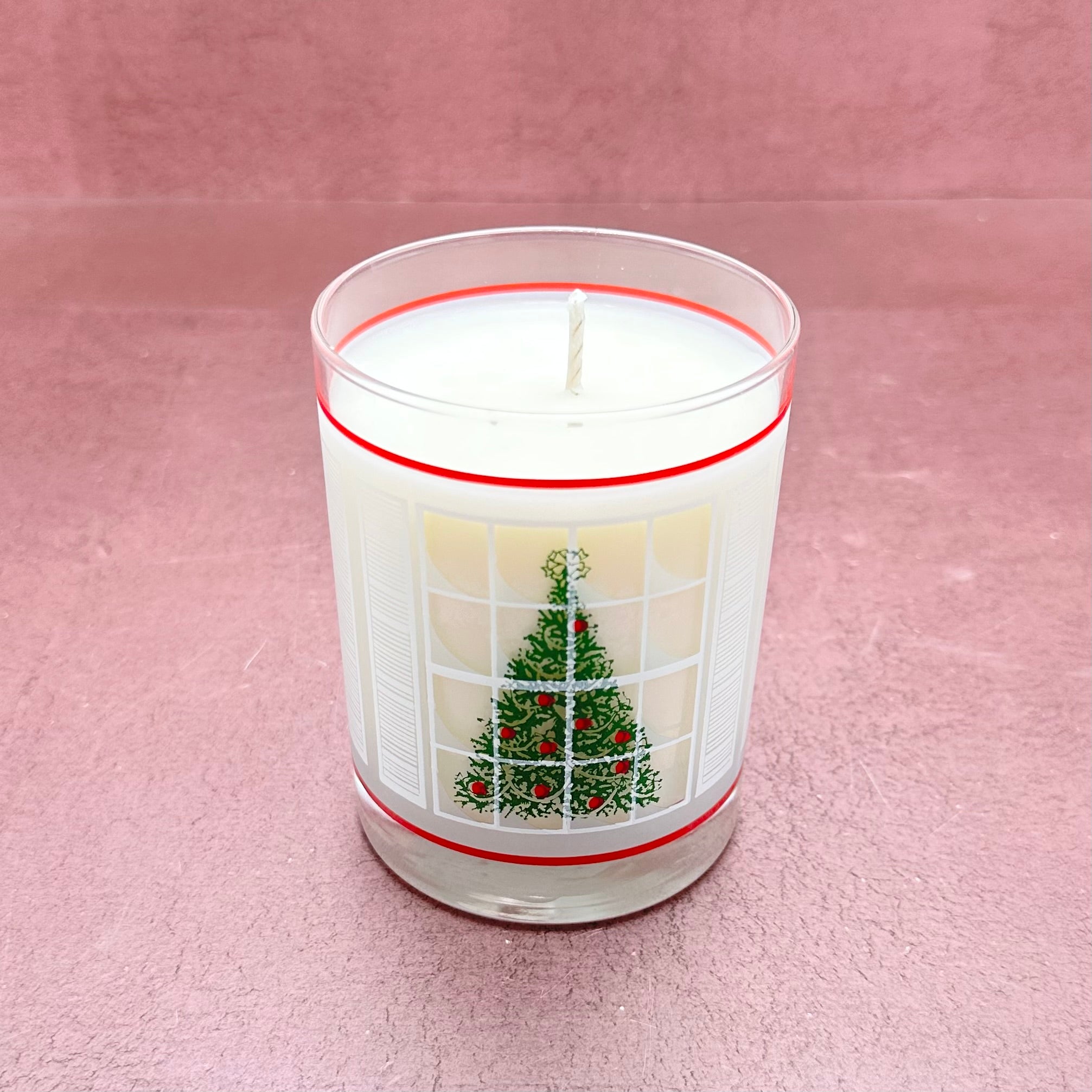 Christmas Tree in Window Cocktail Glasses