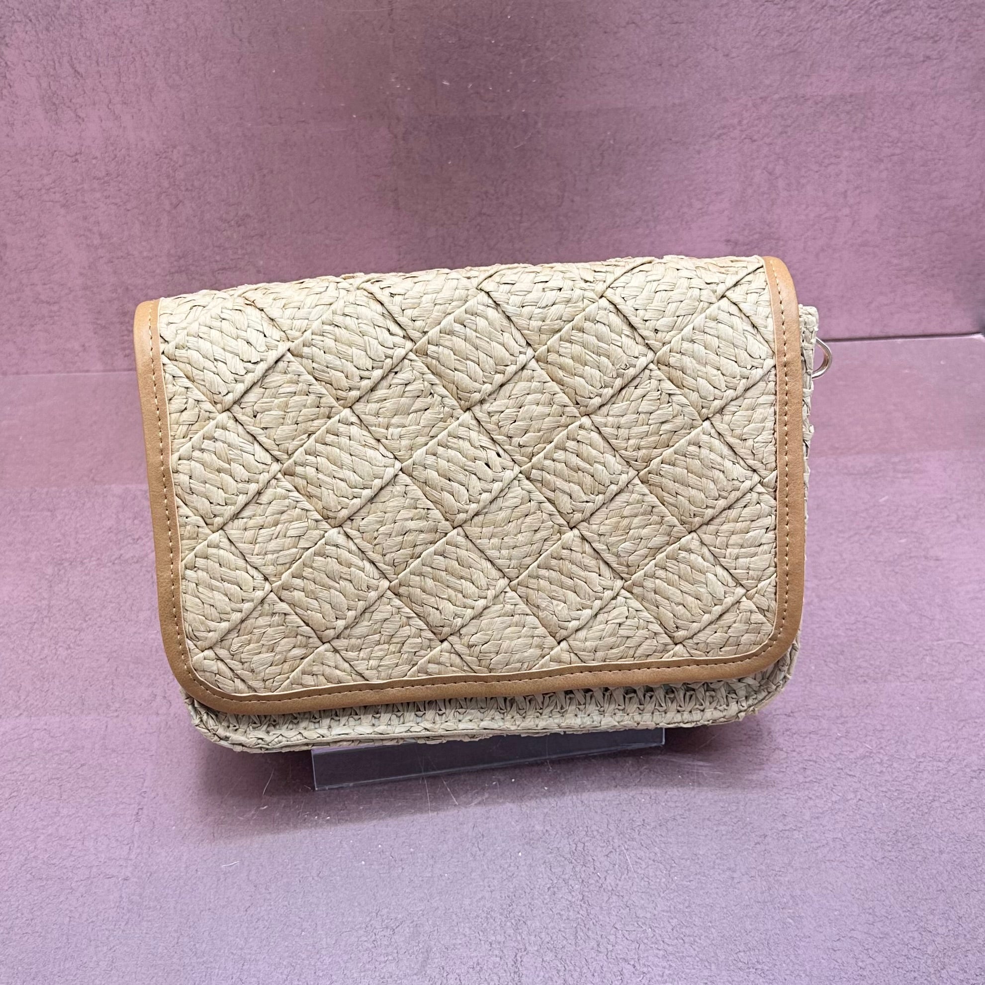 Straw Woven Crossbody Handbag