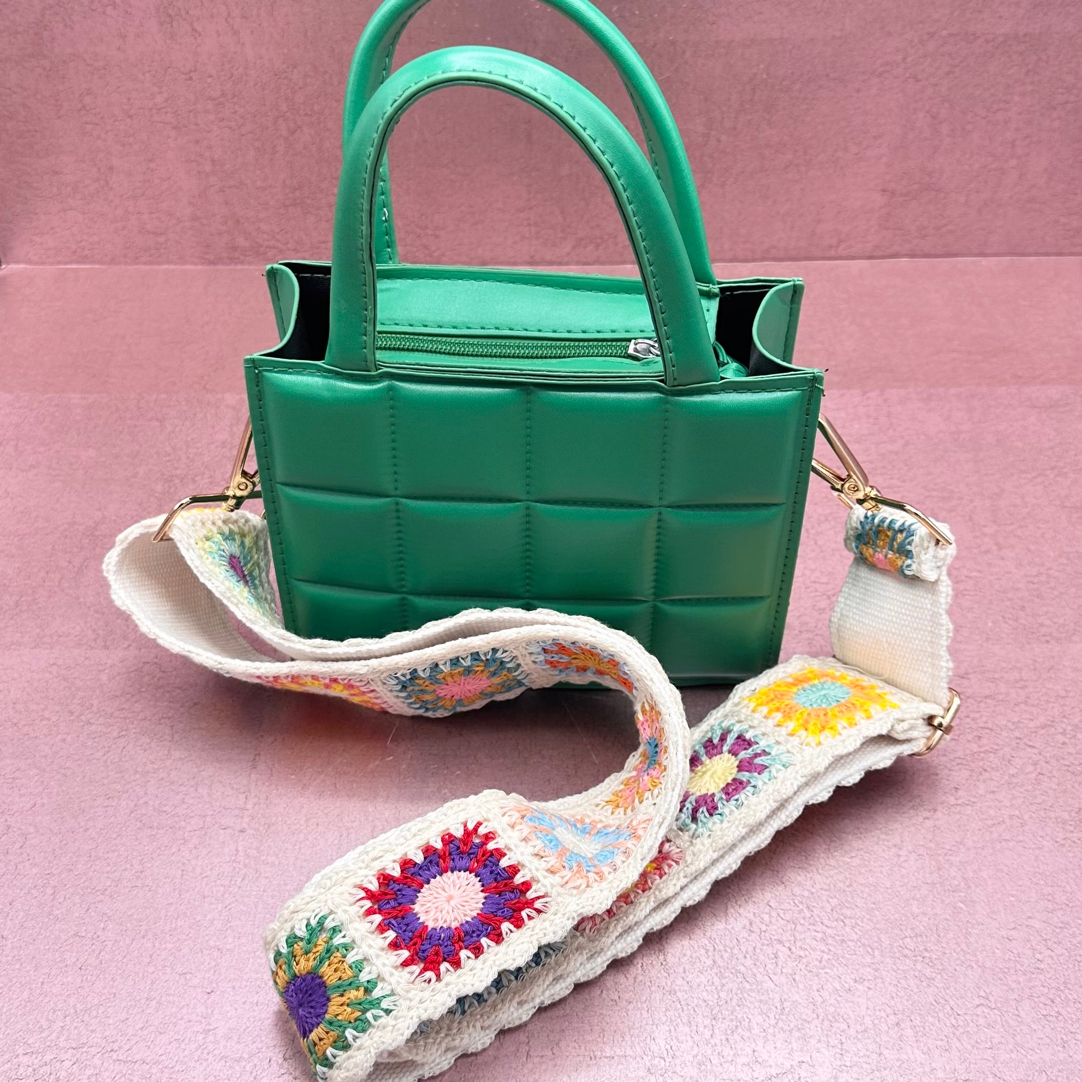 Mini Quilted Square Handbag