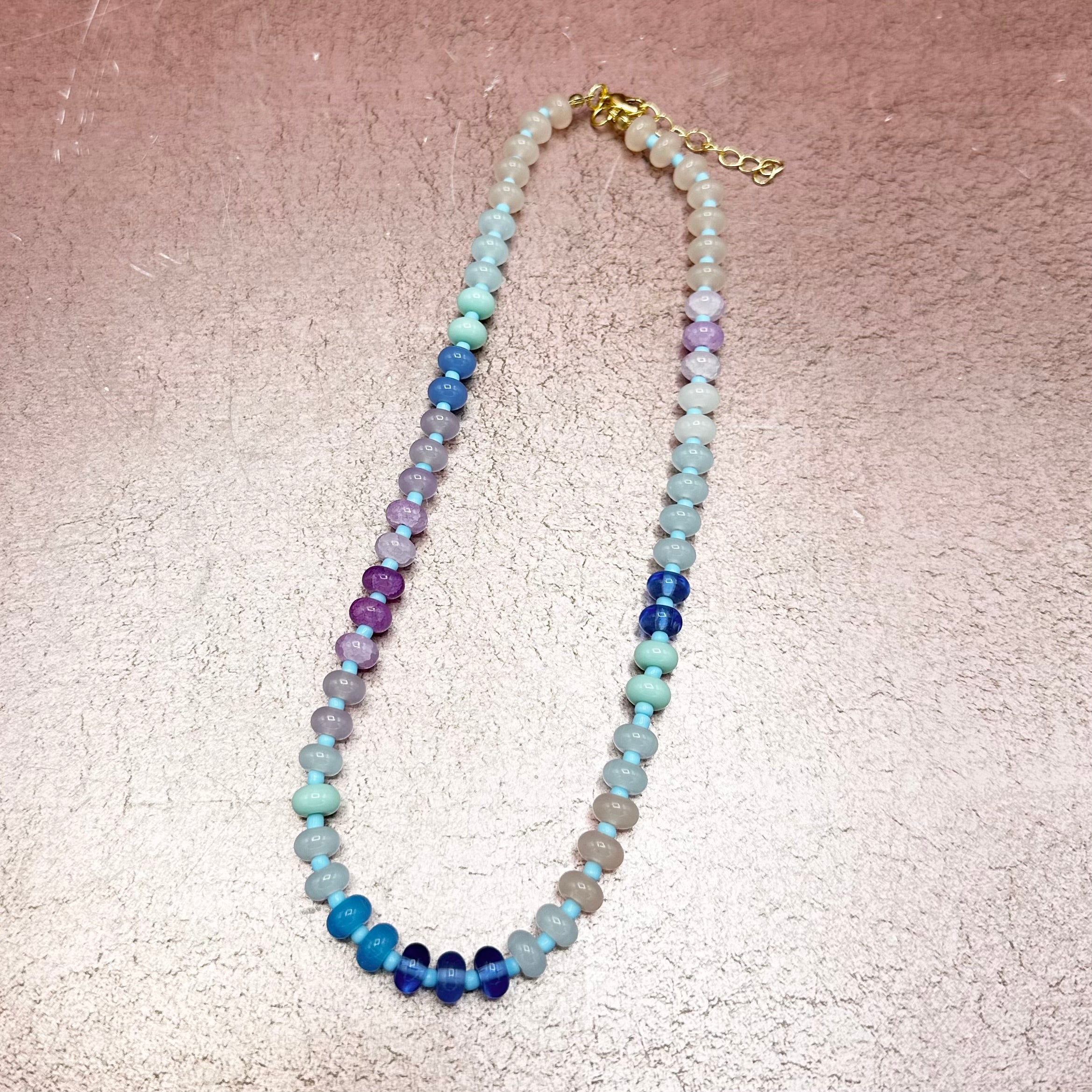 Stone Beaded Multicolored Necklace Boho