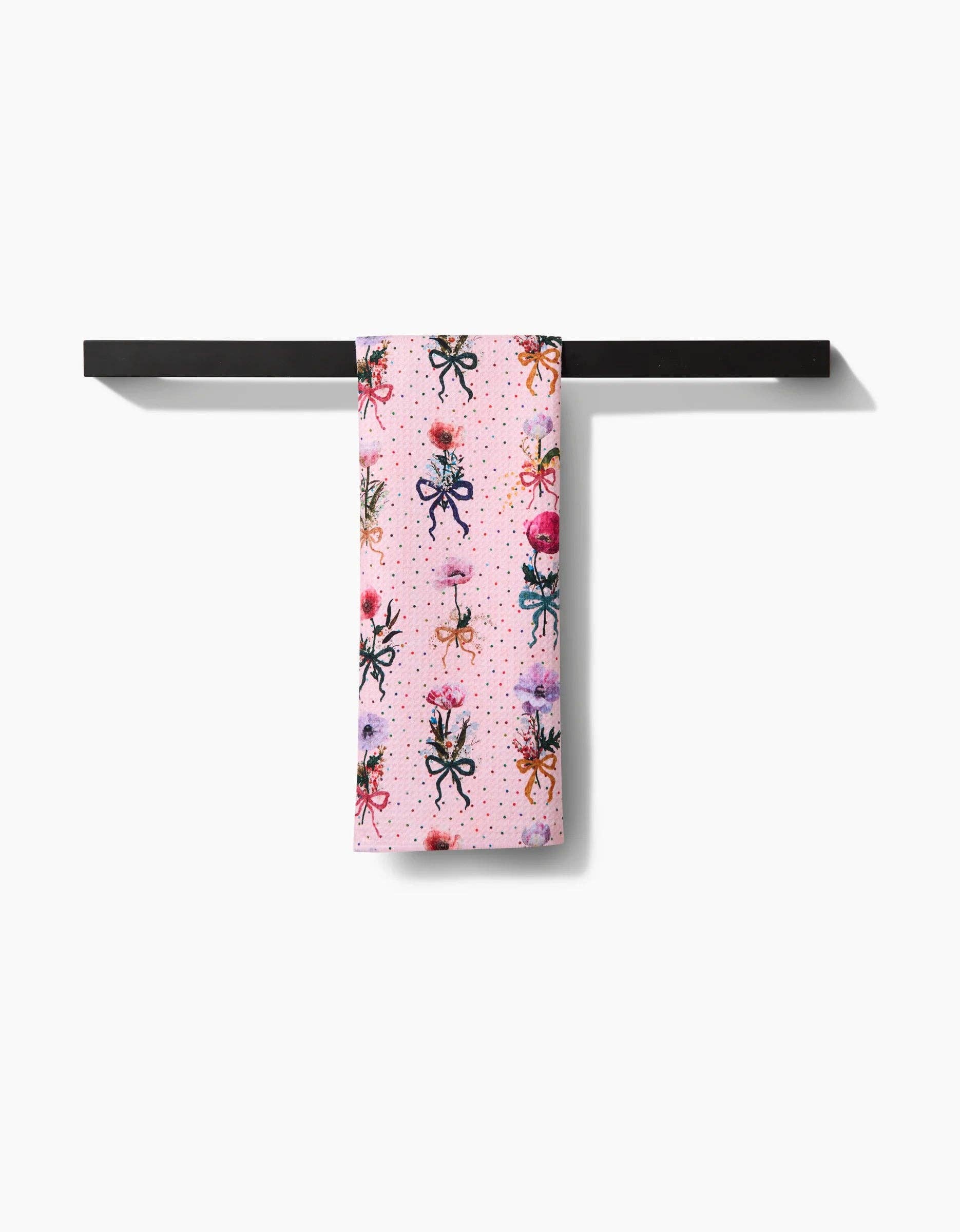 Bows and Dots Geometry Towel