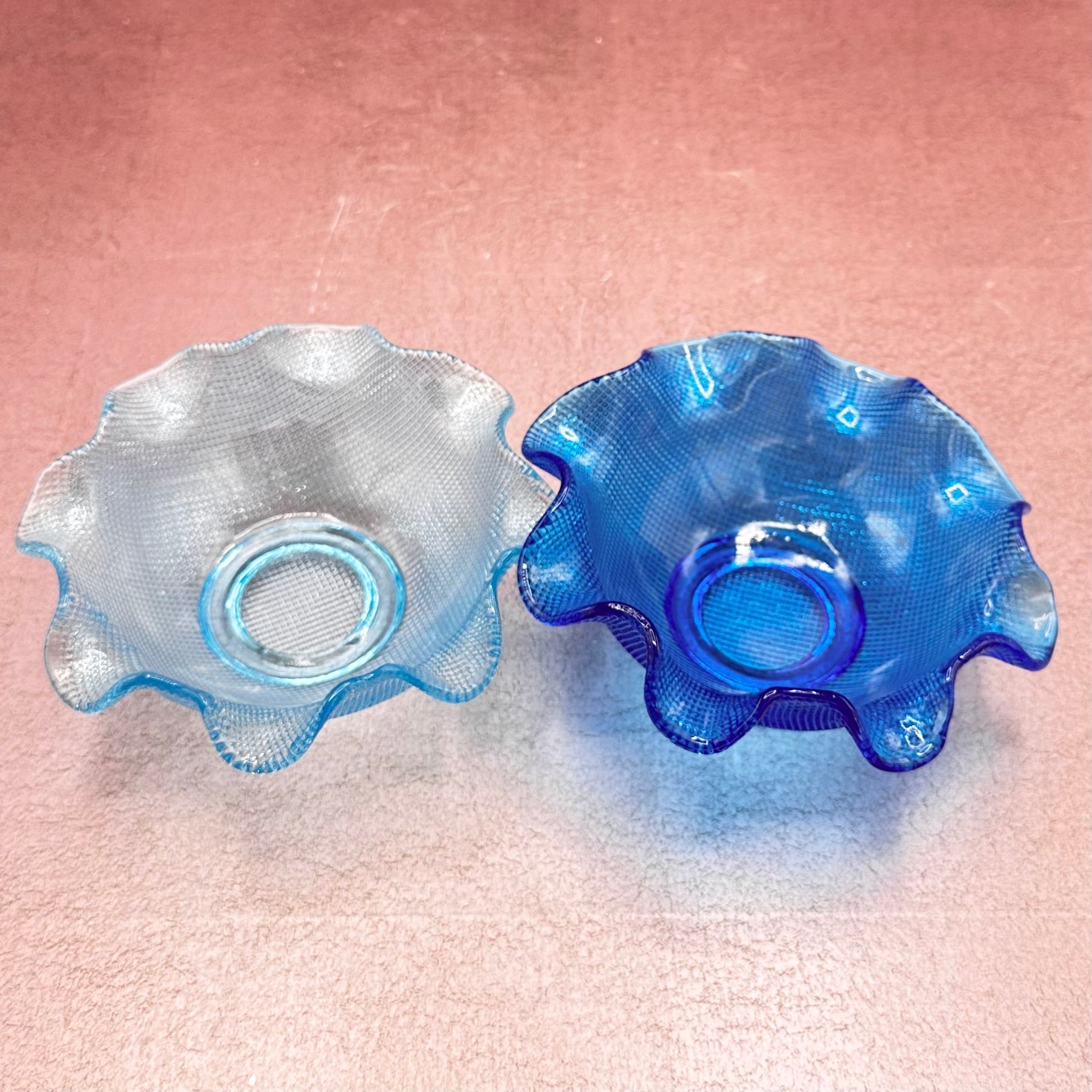 Vintage Diamond Cut Ruffle Bowl