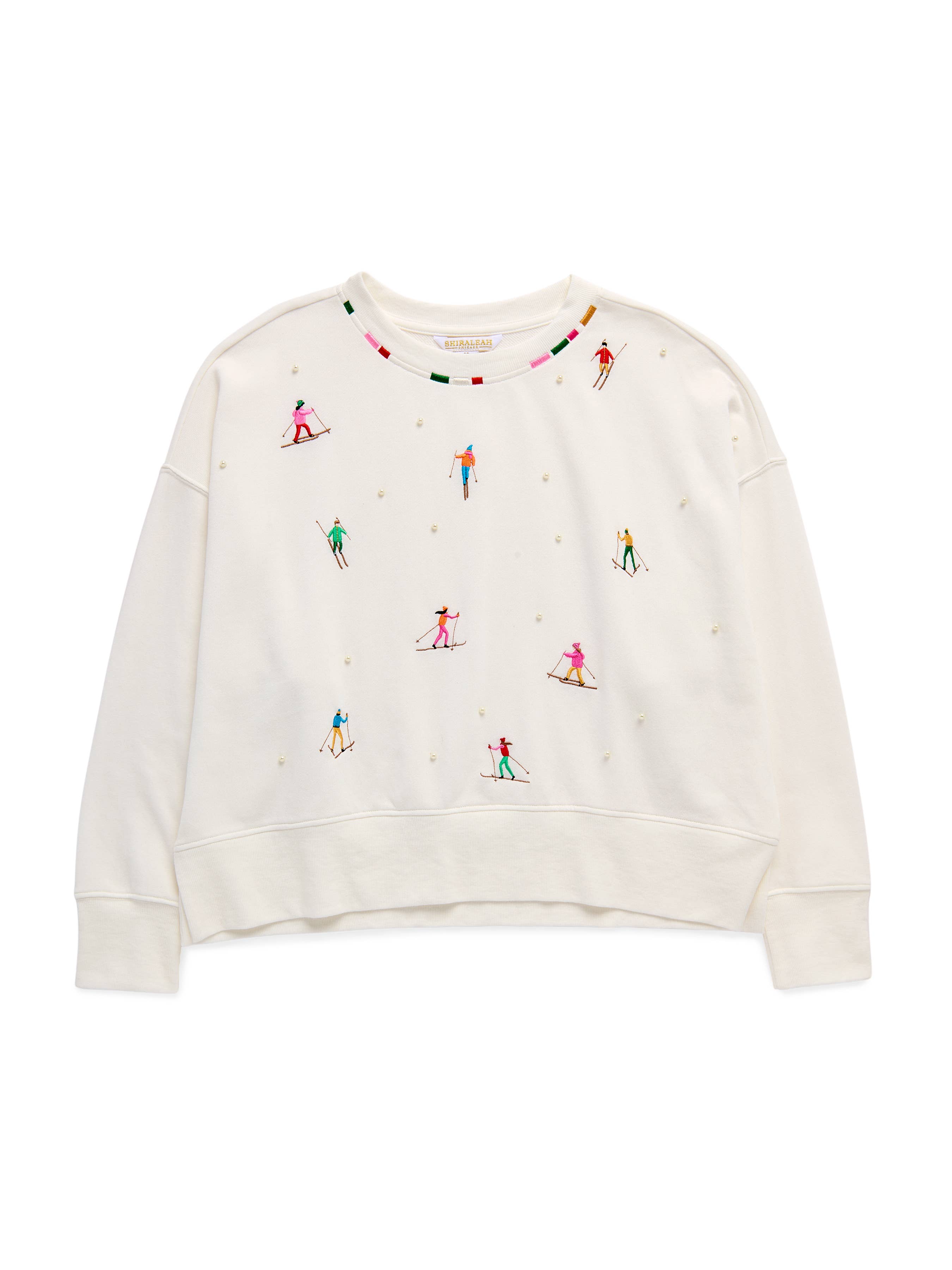 Skiers with Pearls Relaxed Sweatshirt