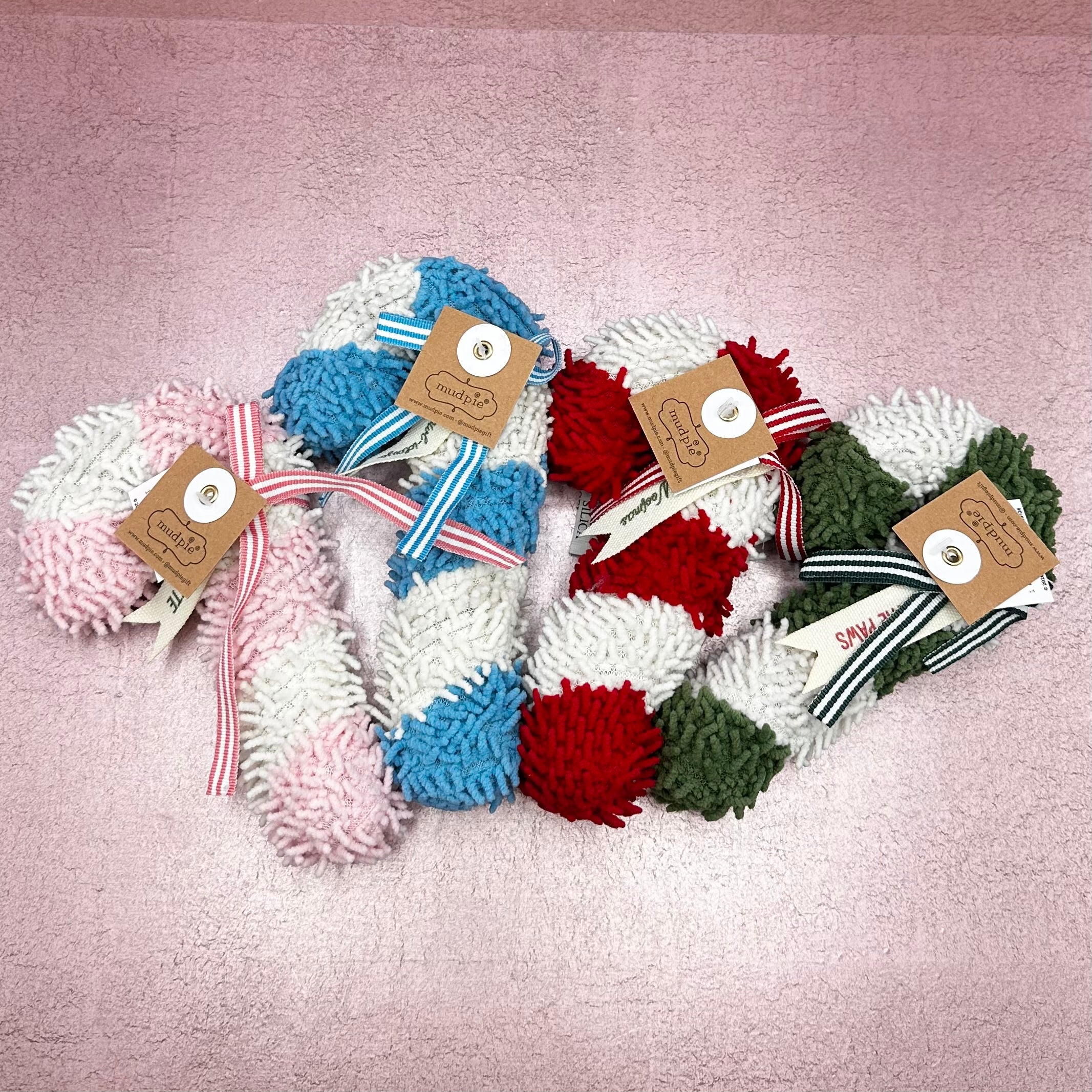 Candy Cane Dog Toy