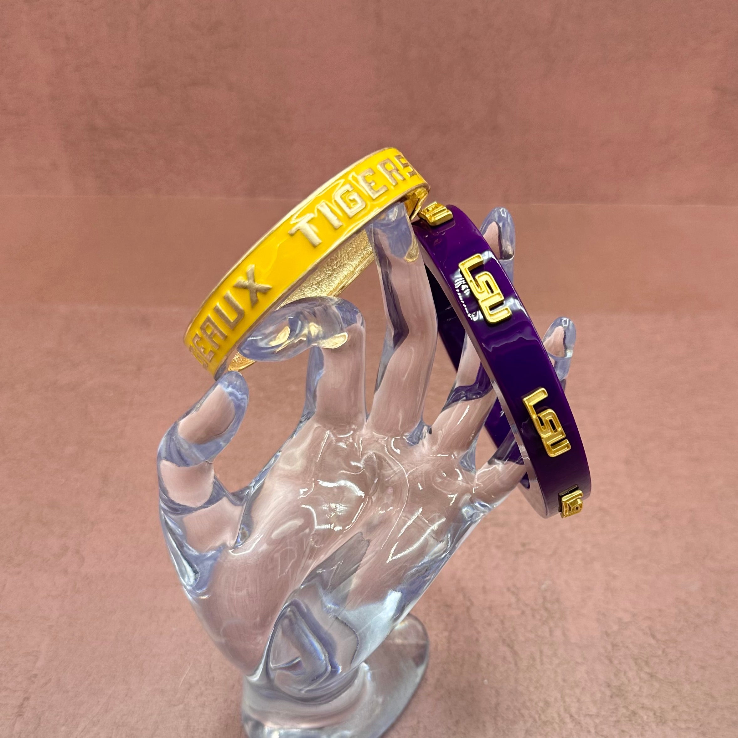 LSU Tigers Enamel Hinge Bangle Yellow