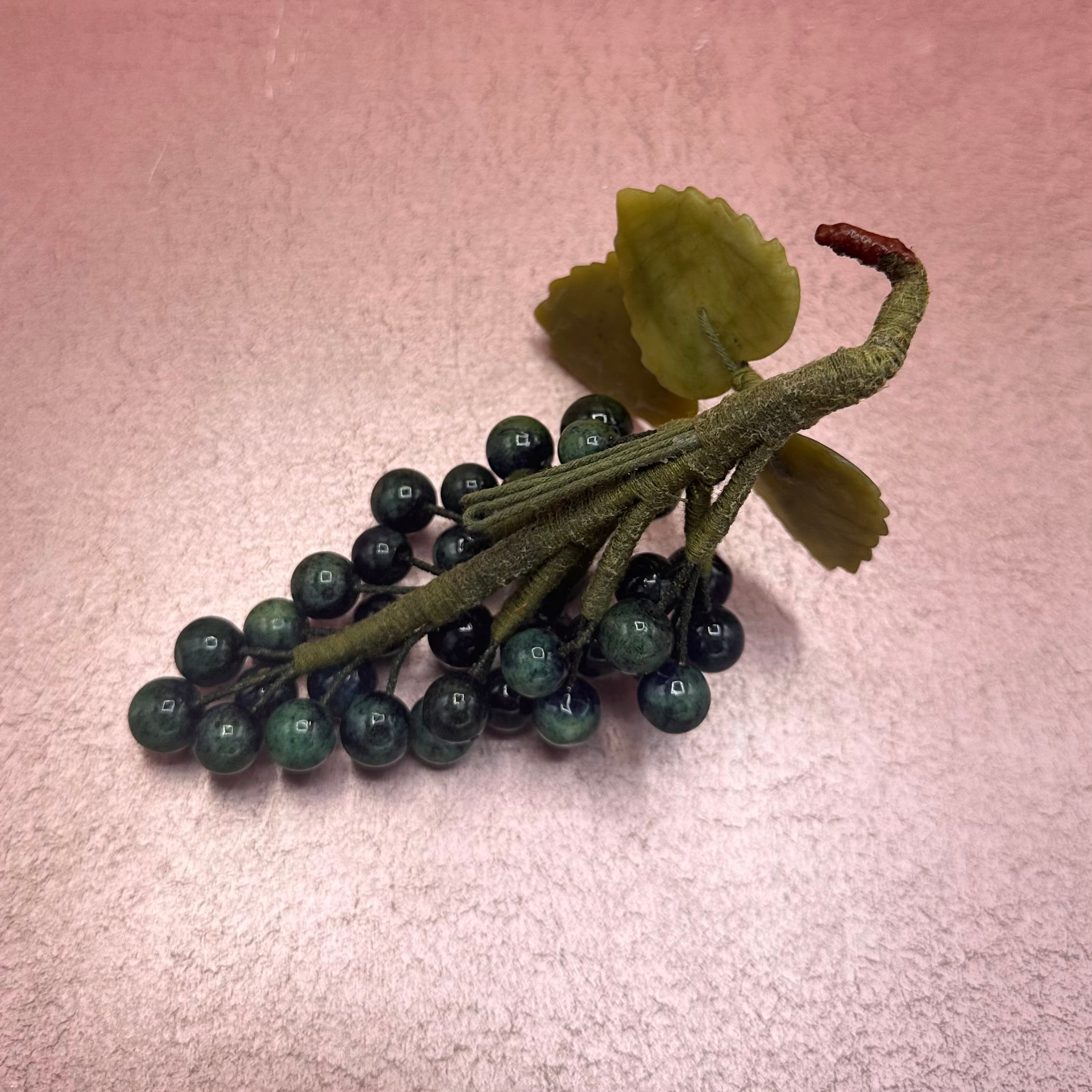 Vintage Green Stone Grapes