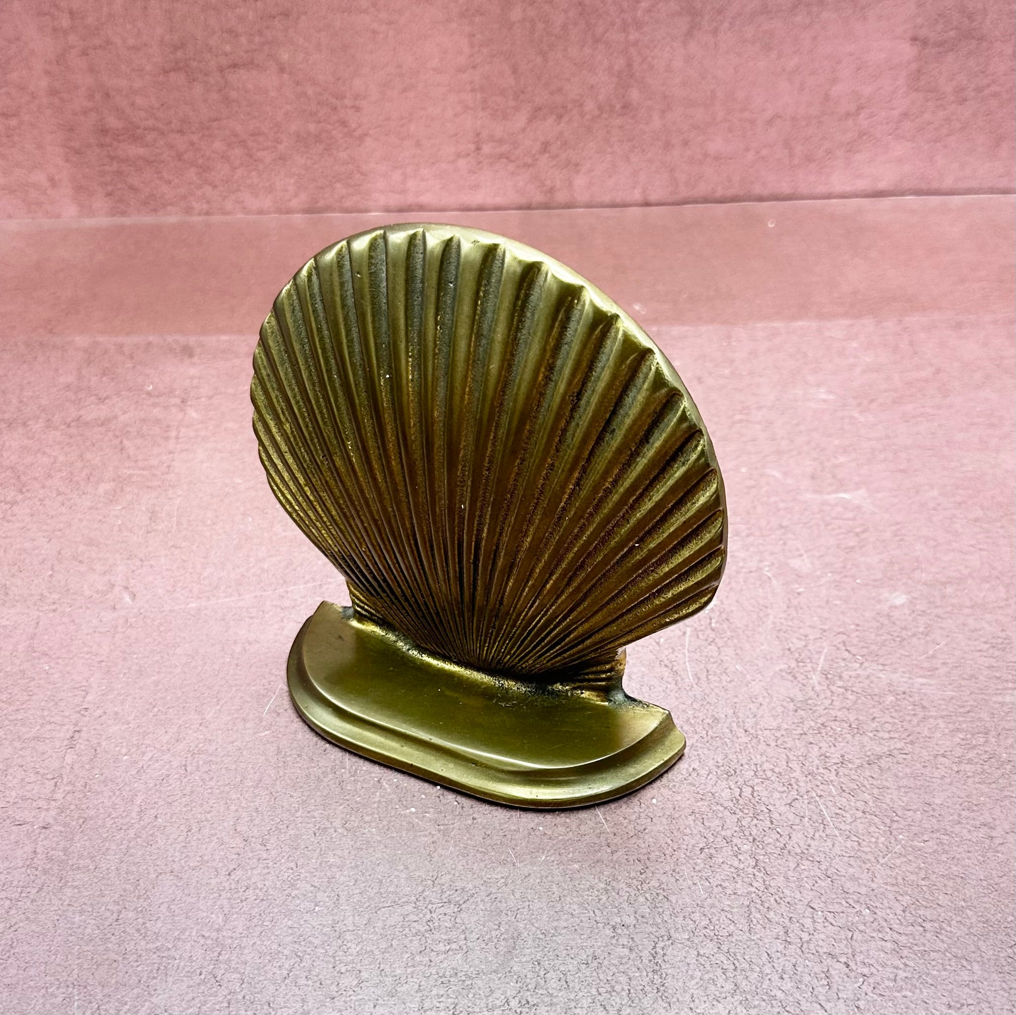 Brass Shell Bookend
