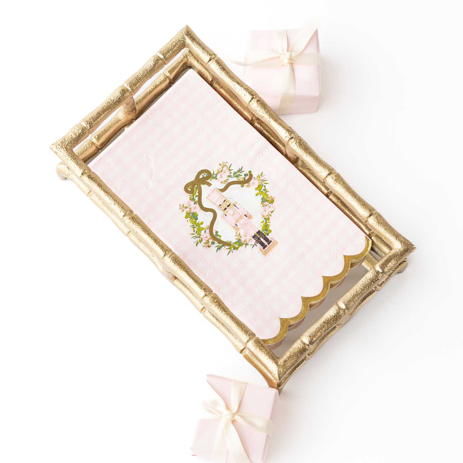 Sugarplum Gingham Paper Guest Towel Packs