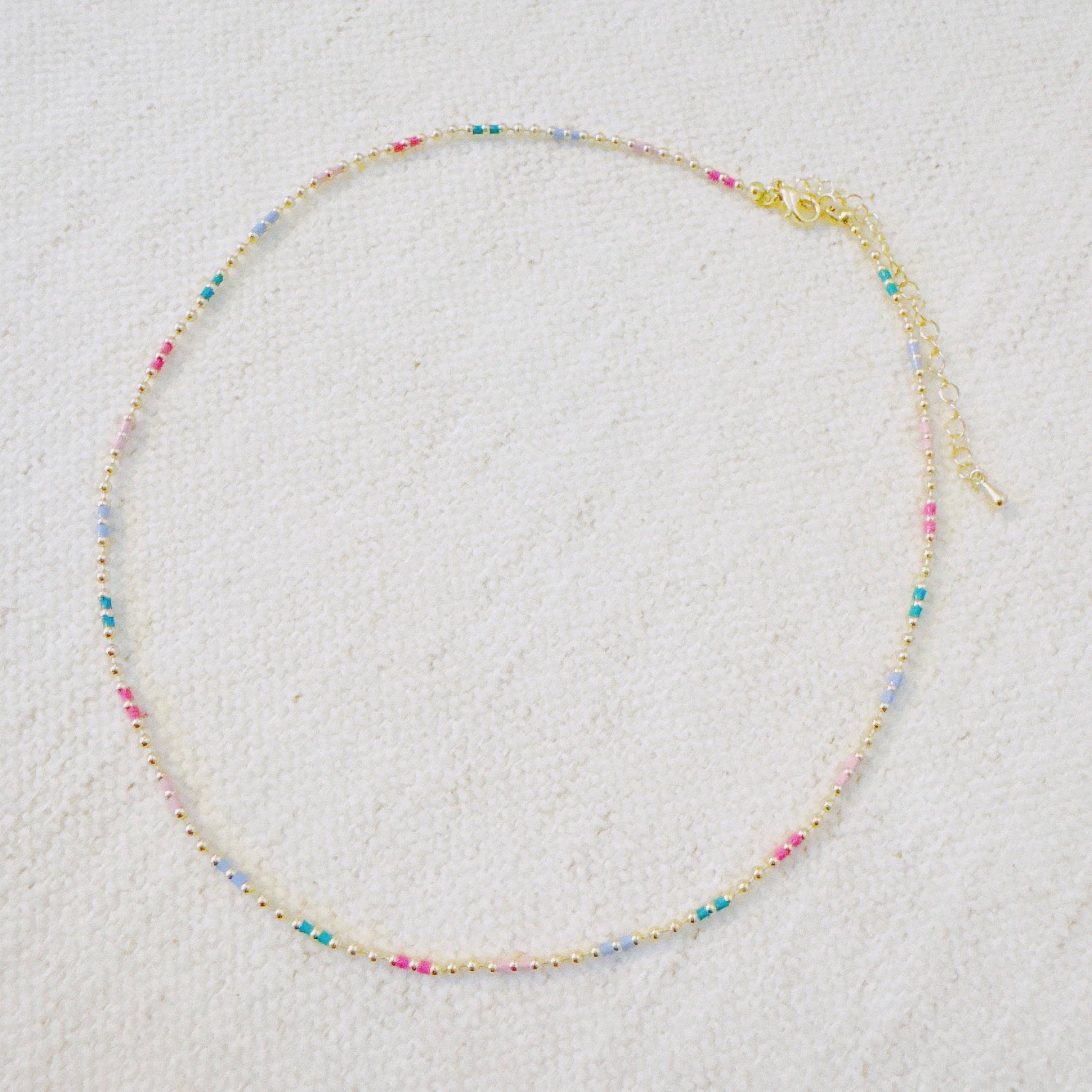 Color Pop Ball Chain Necklace