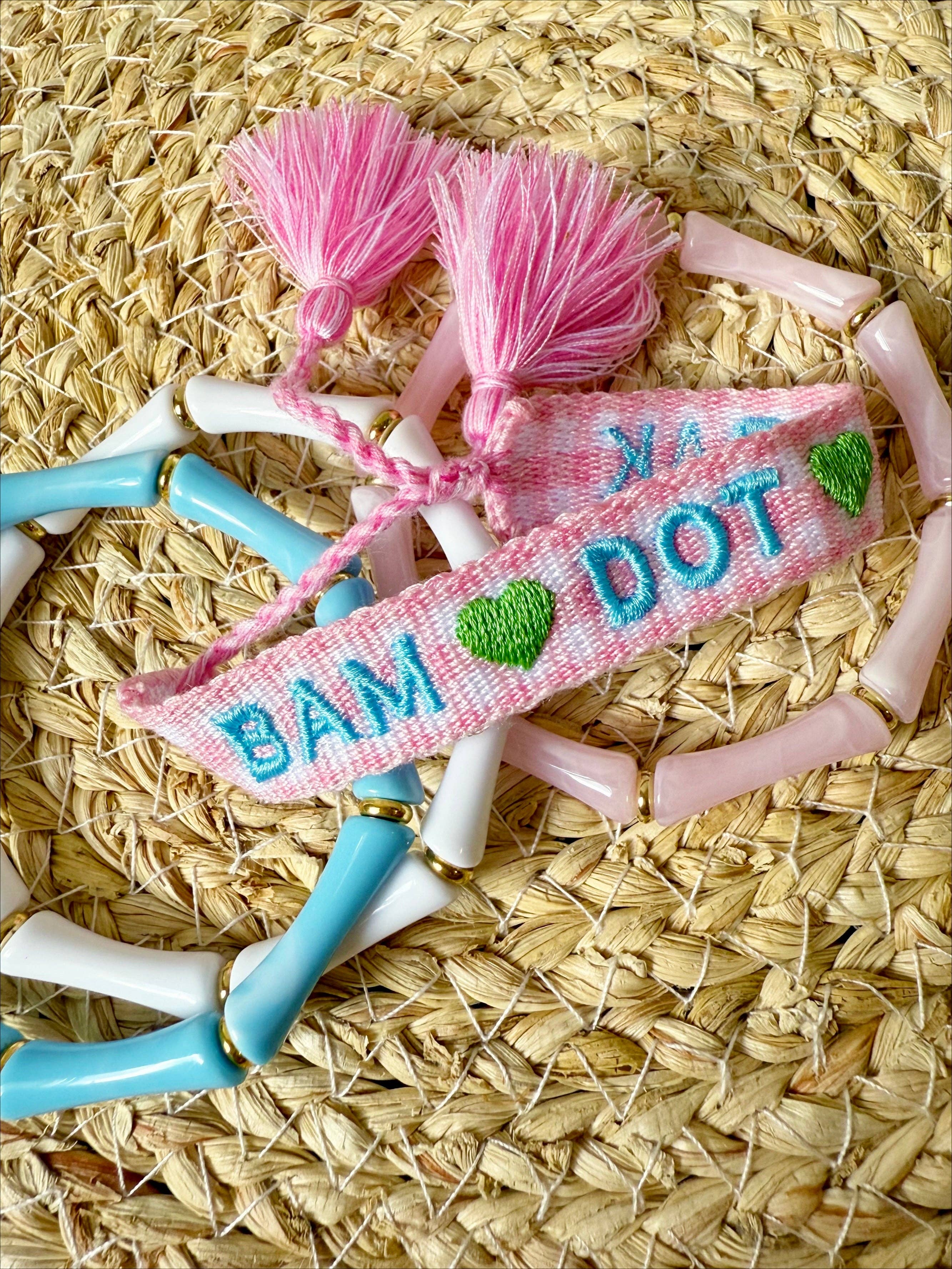 Bam Dot Crak Woven Adjustable Bracelet