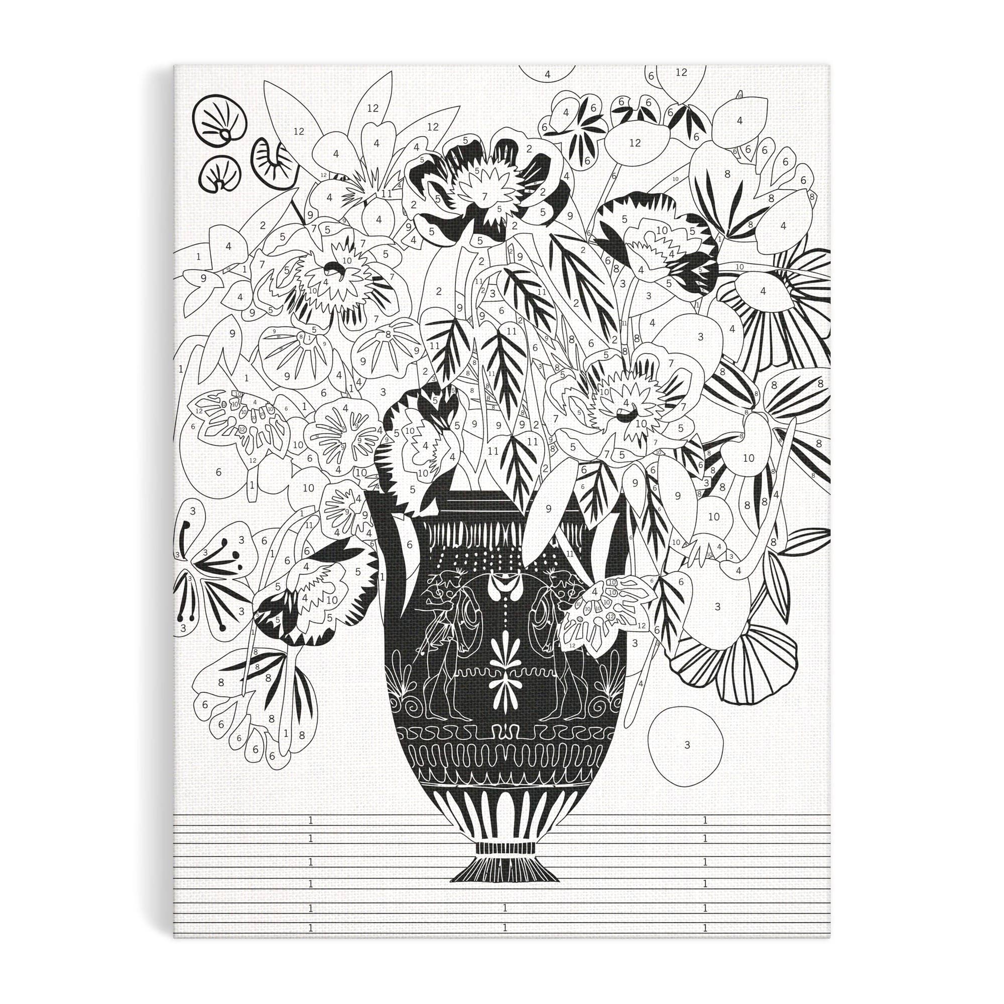 Kitty McCall Etruscan Vase Paint by Number Kit