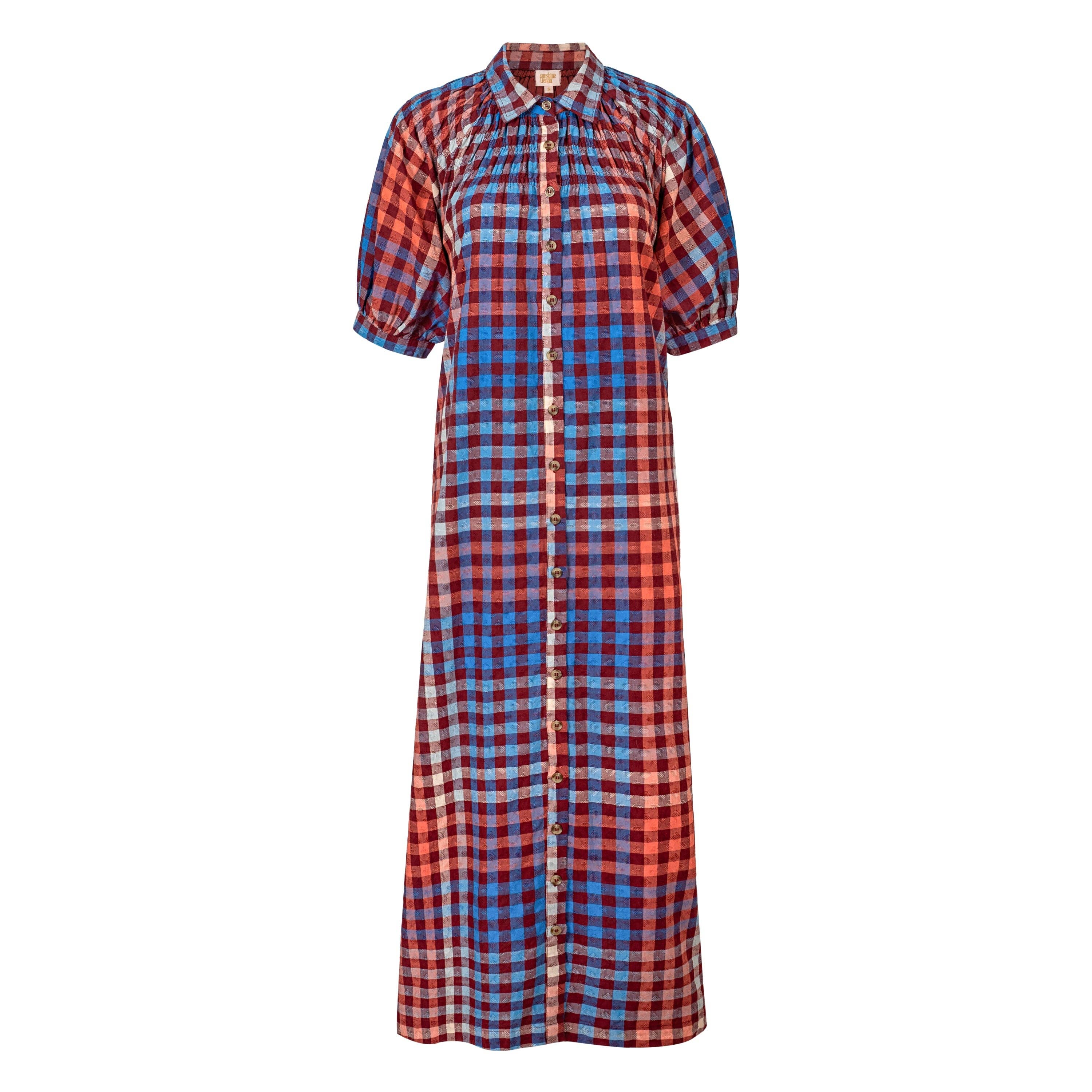 Cabernet Gingham Oasis Dress