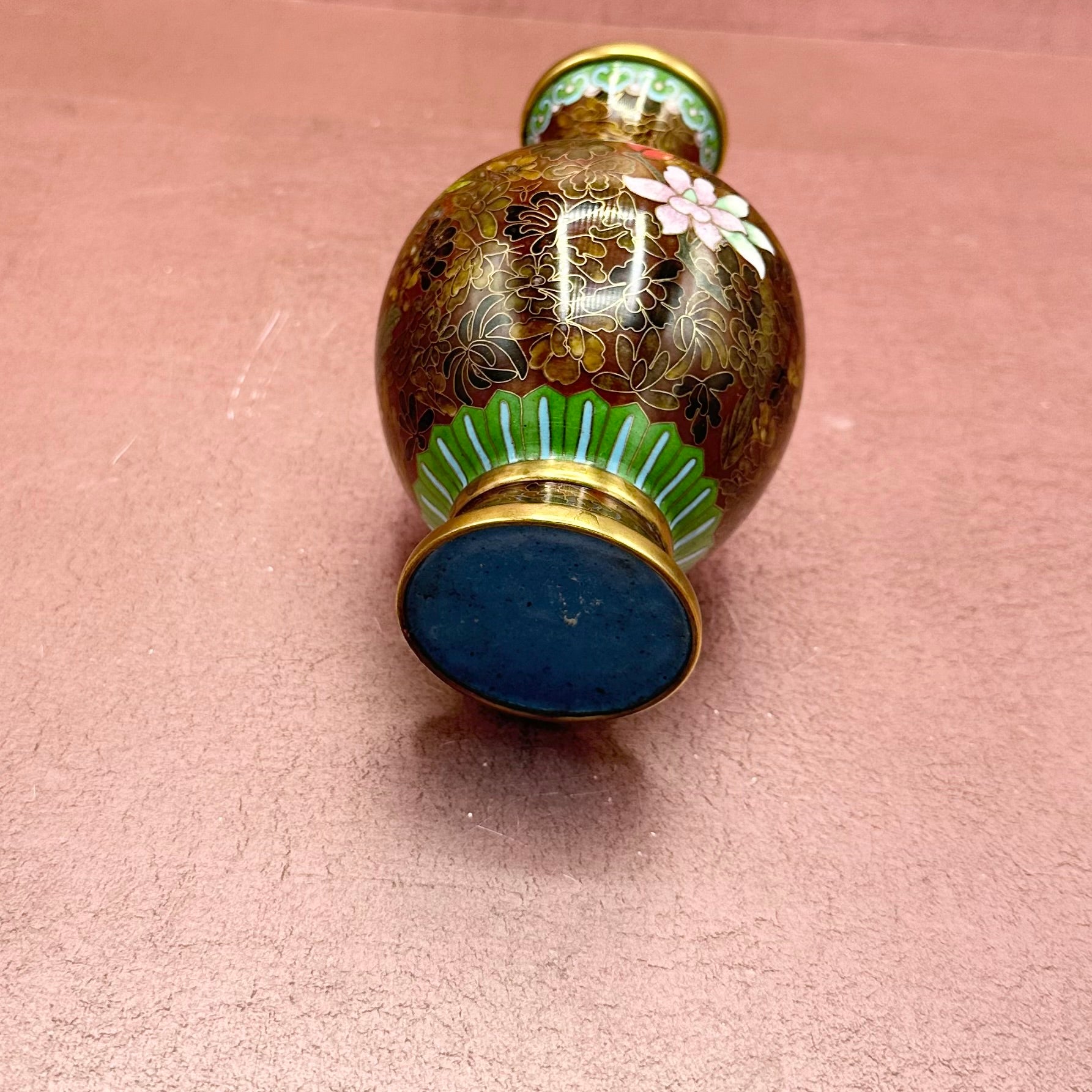 Cloisonné Small Floral Vase