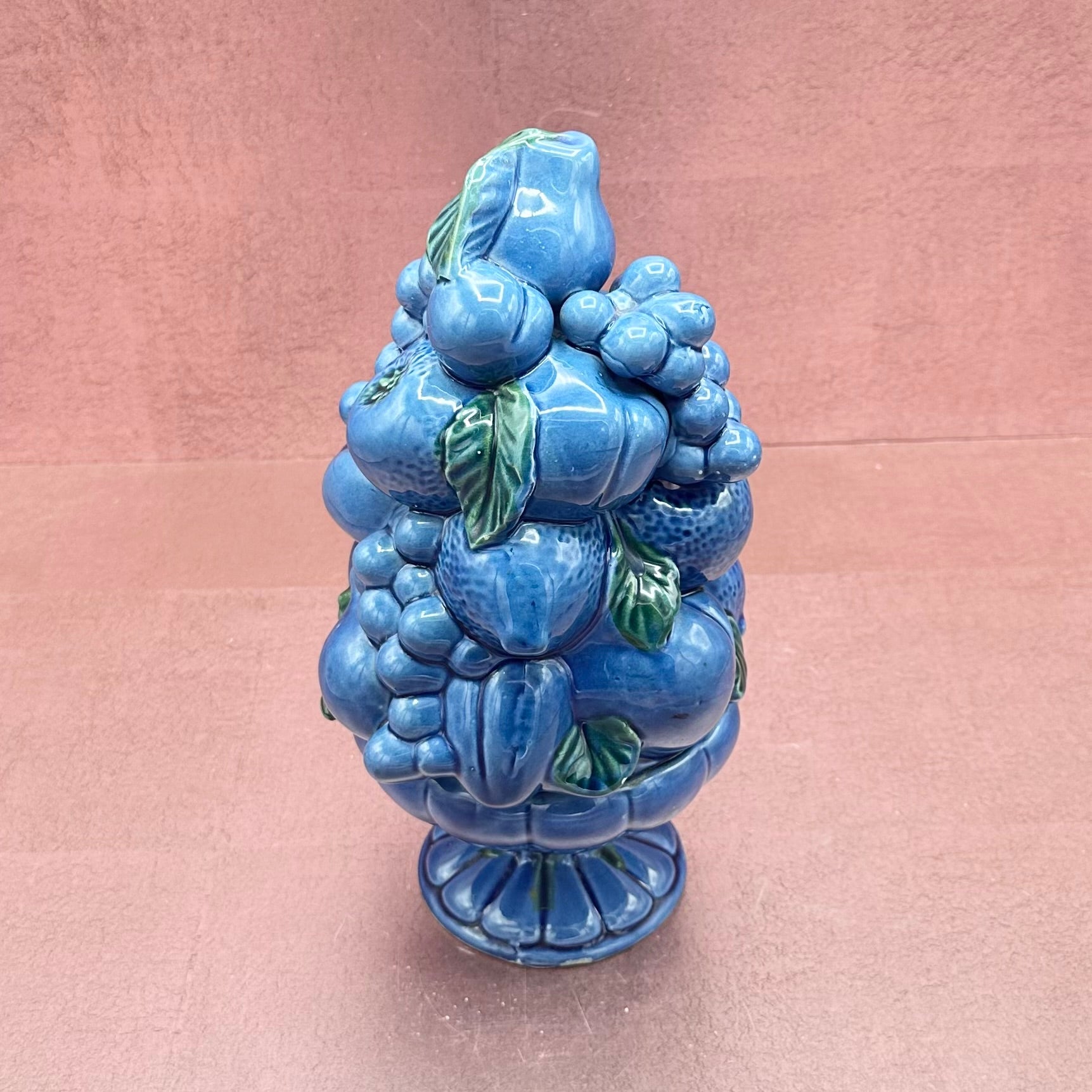 Ardco Blue Fruit Bowl Statue