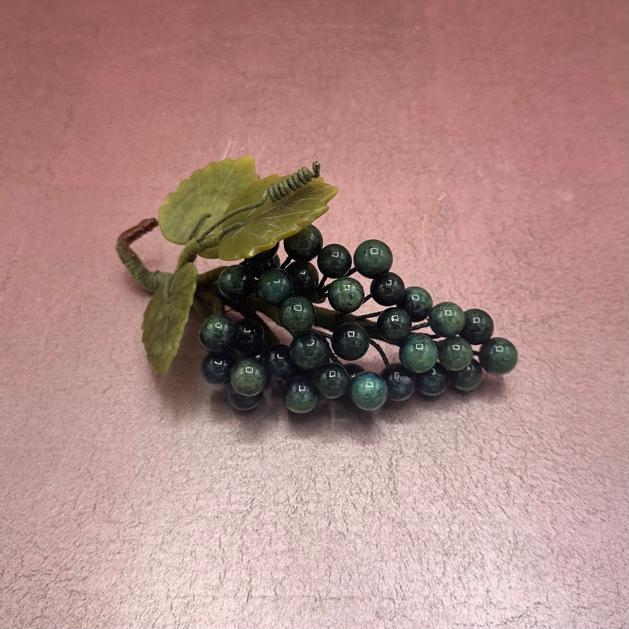 Vintage Green Stone Grapes