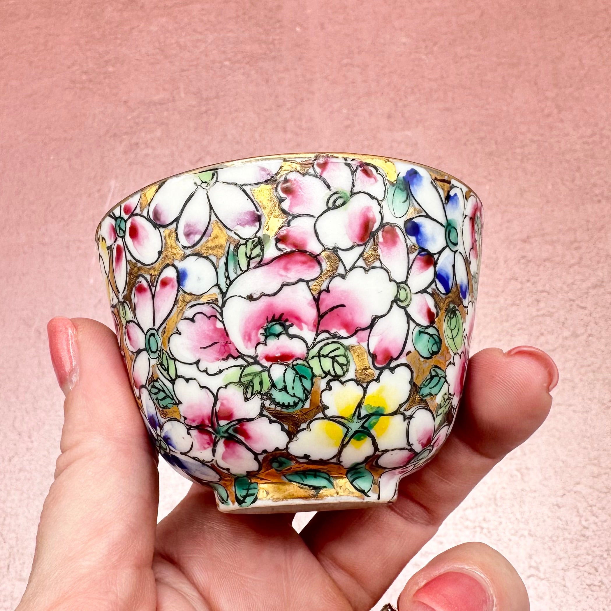 1000 Flowers Sake Cup Candle