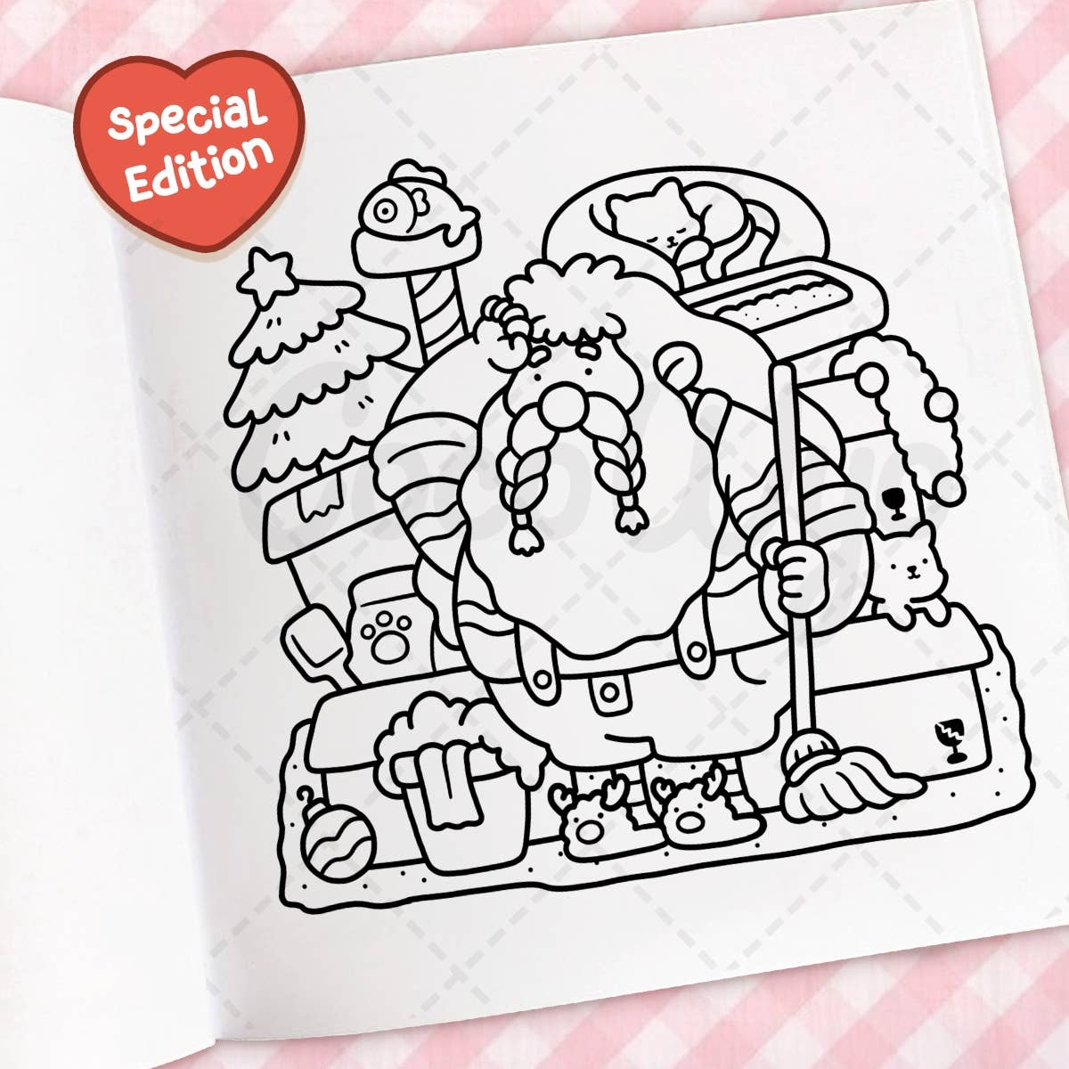 Cozy Christmas Comfy Coloring Book